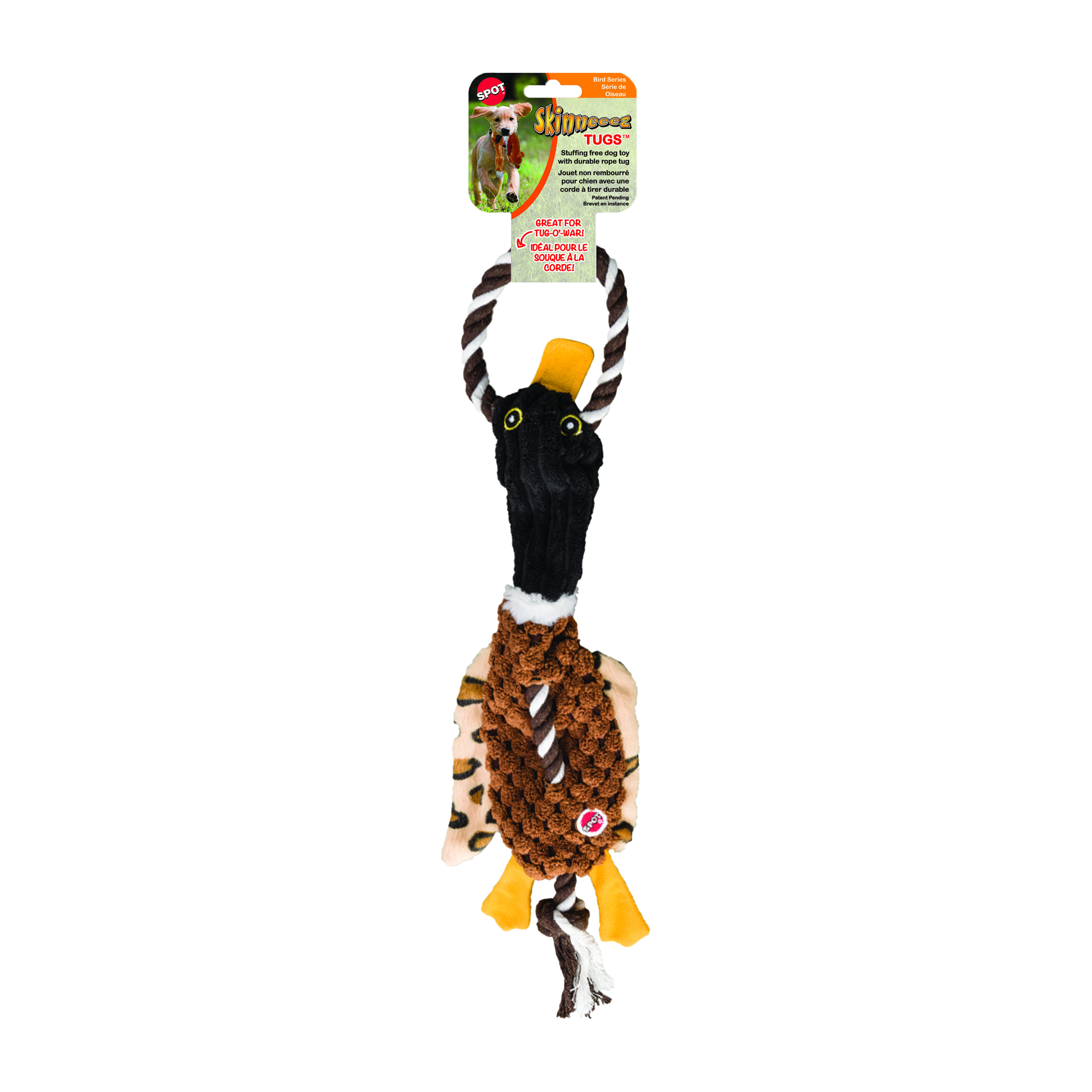 Skinneeez Tugs™ Duck Dog Toy With Tug Rope
