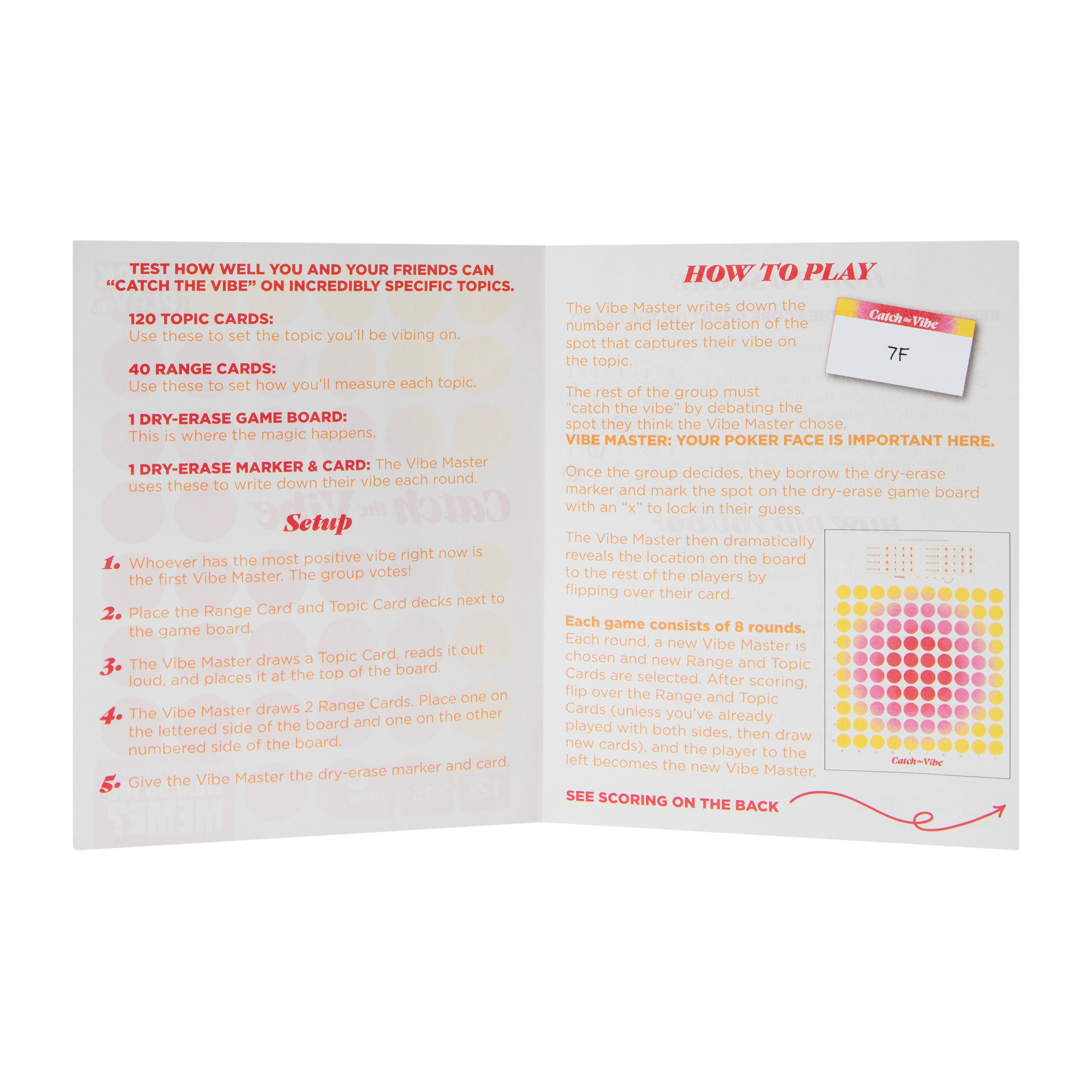 Catch The Vibe Board Game