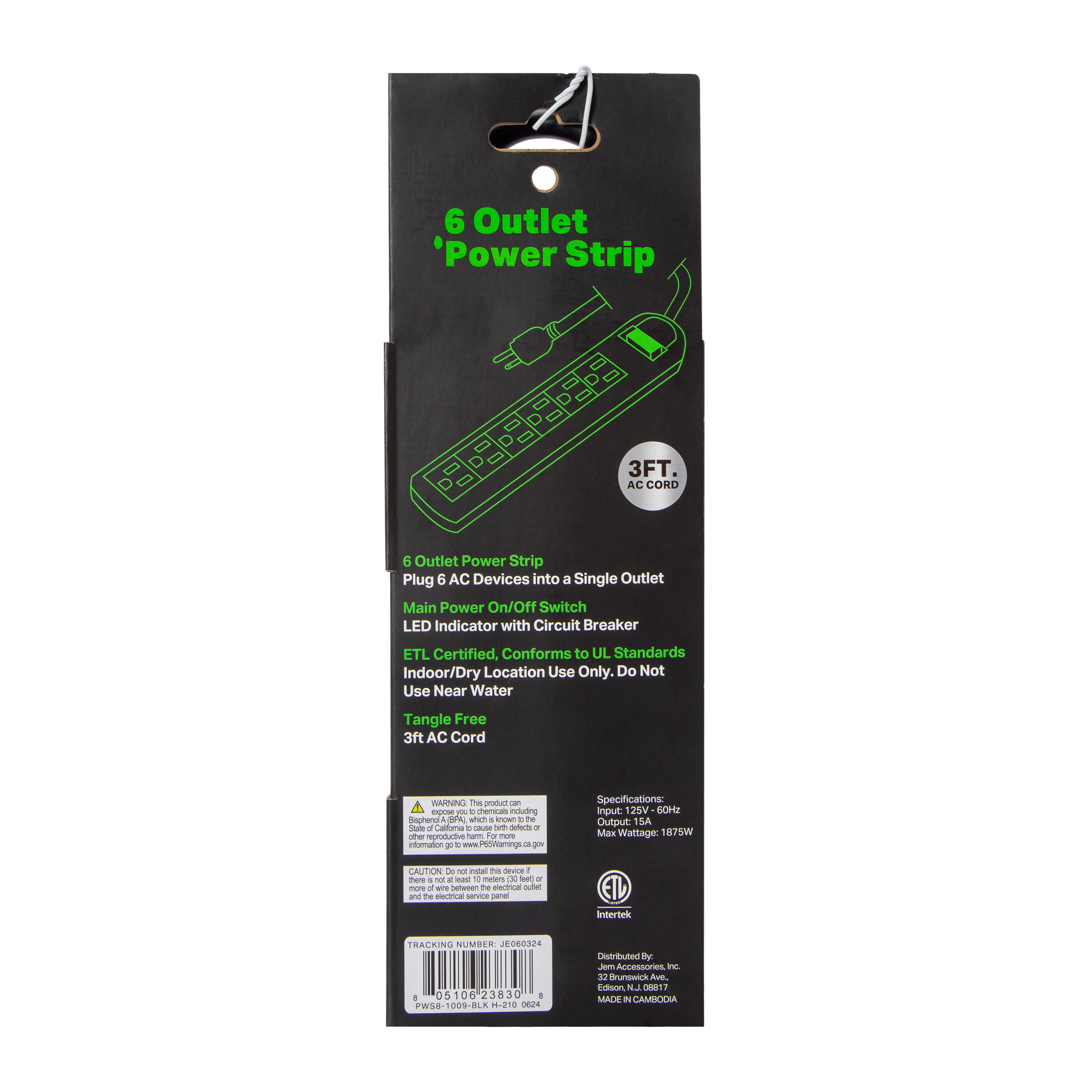 6-Outlet Power Strip