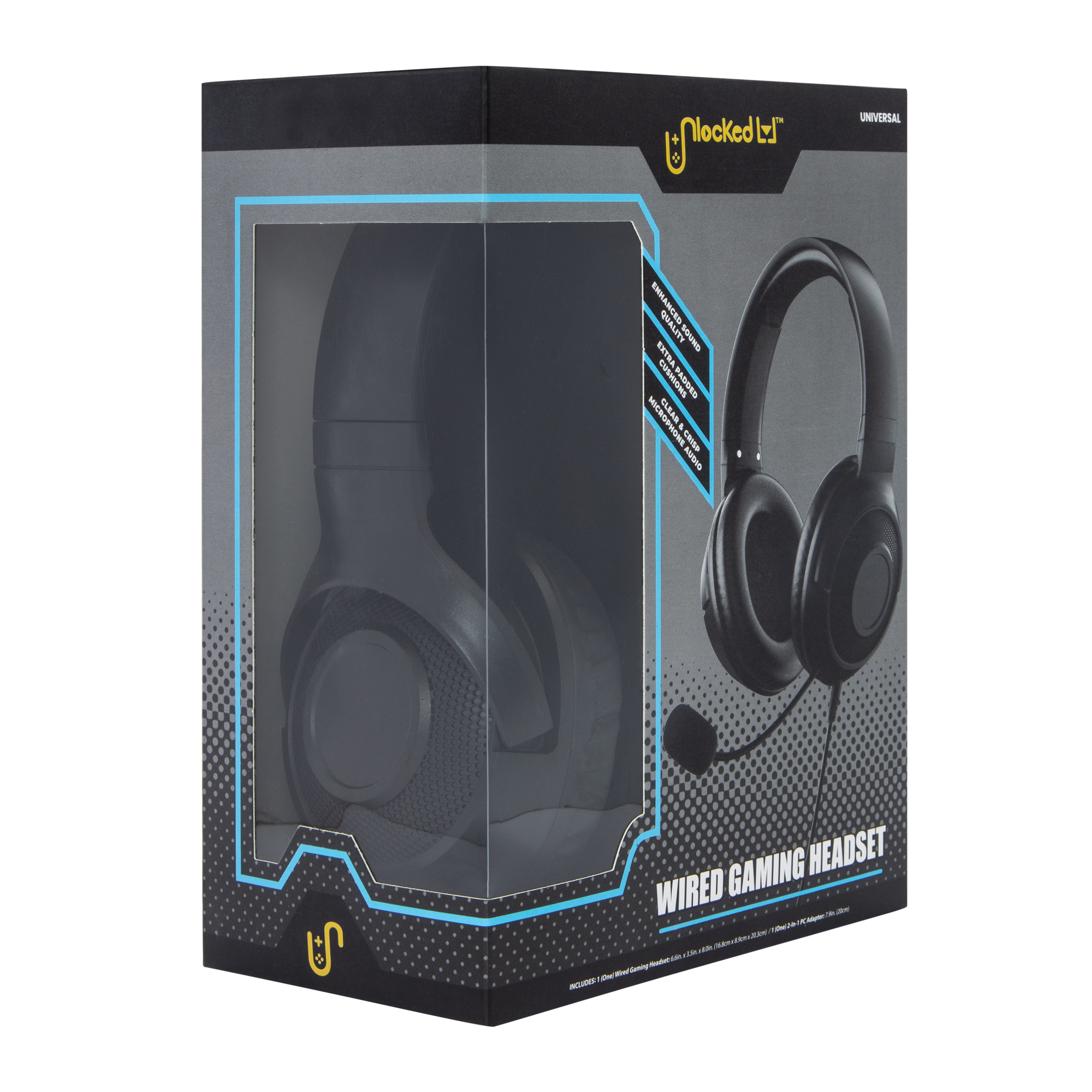 Unlocked Lvl™ Wired LED Gaming Headset With Mic