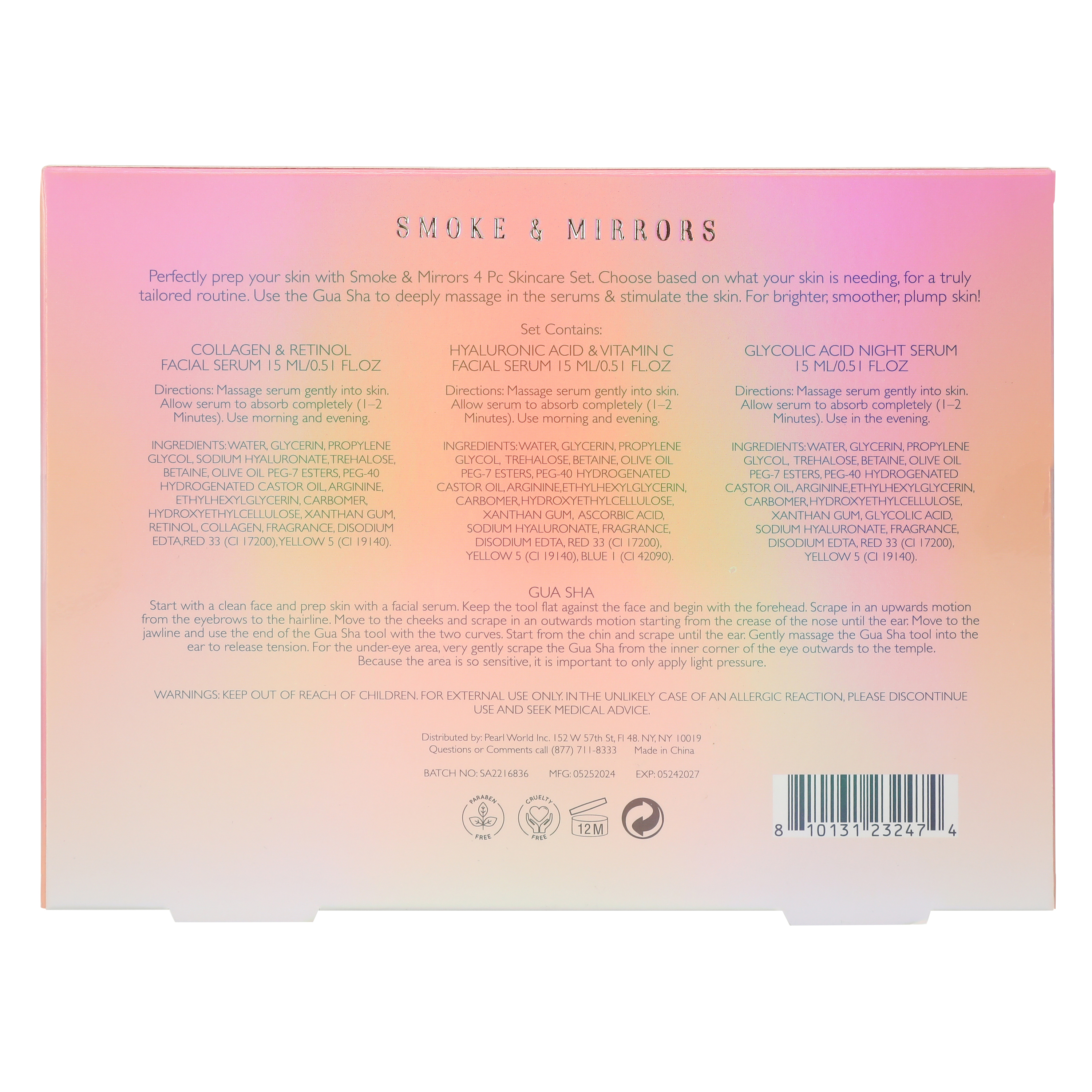 Serum & Gua Sha Skincare Set 4-Piece