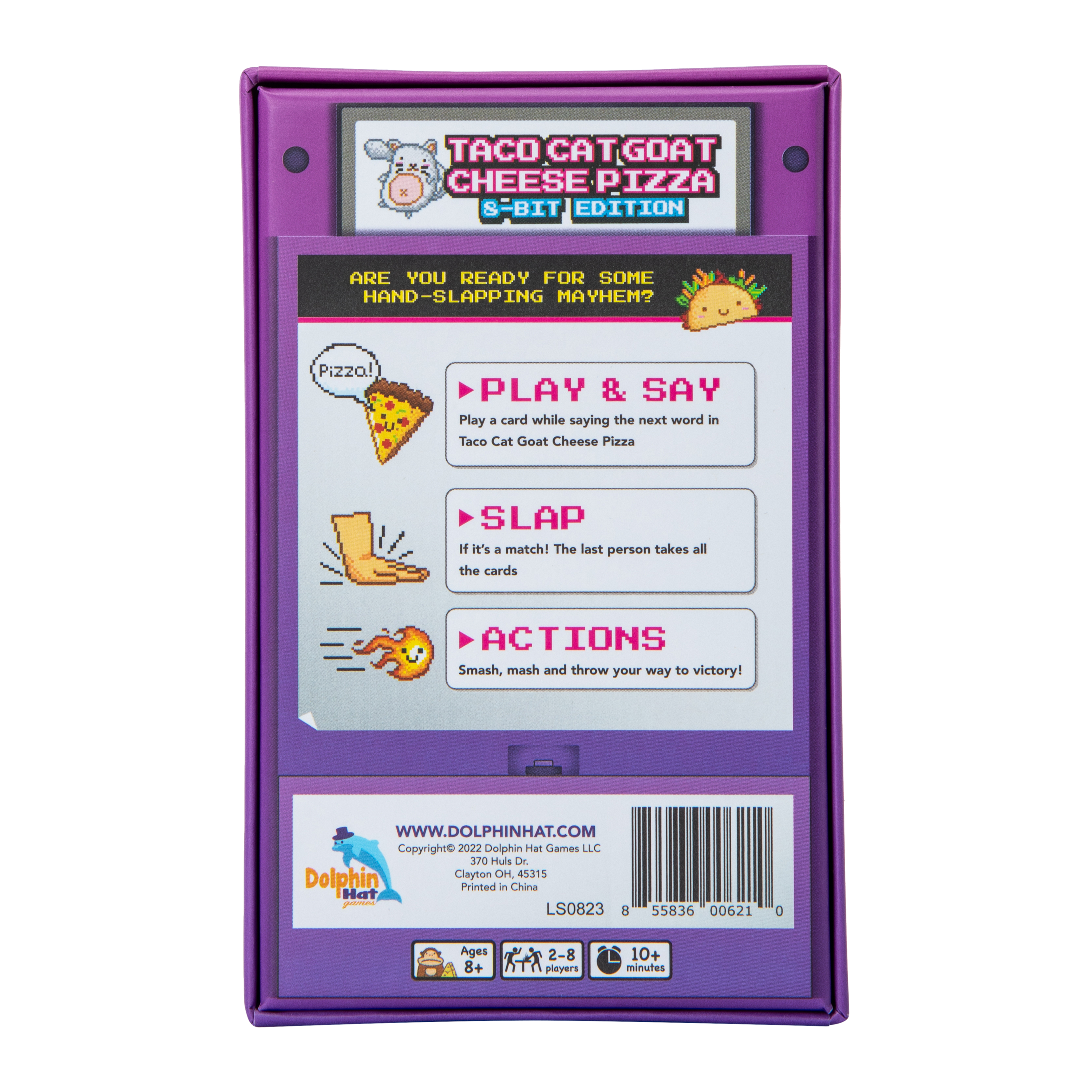 Taco Cat Goat Cheese Pizza 8-Bit Edition Card Game
