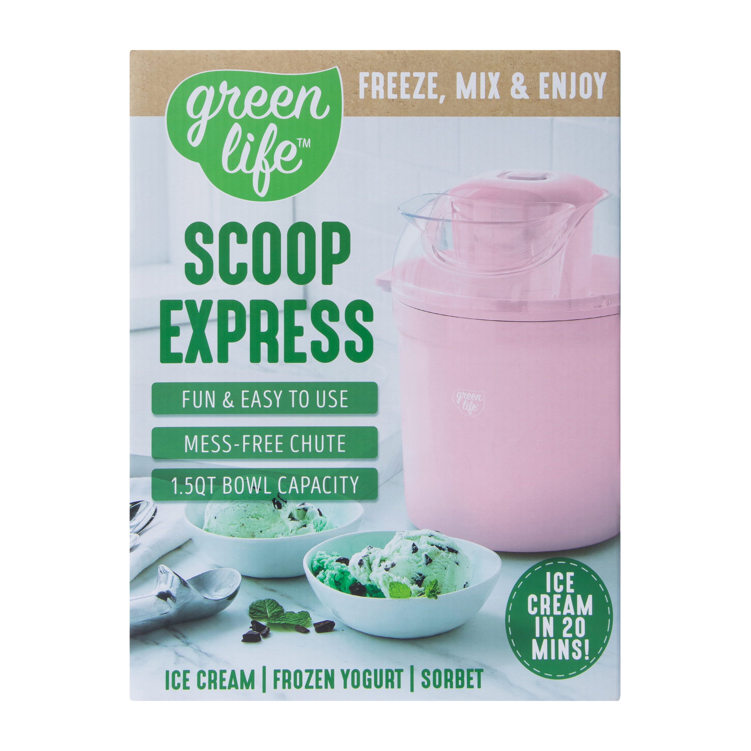 Green Life™ Scoop Express Ice cream Maker