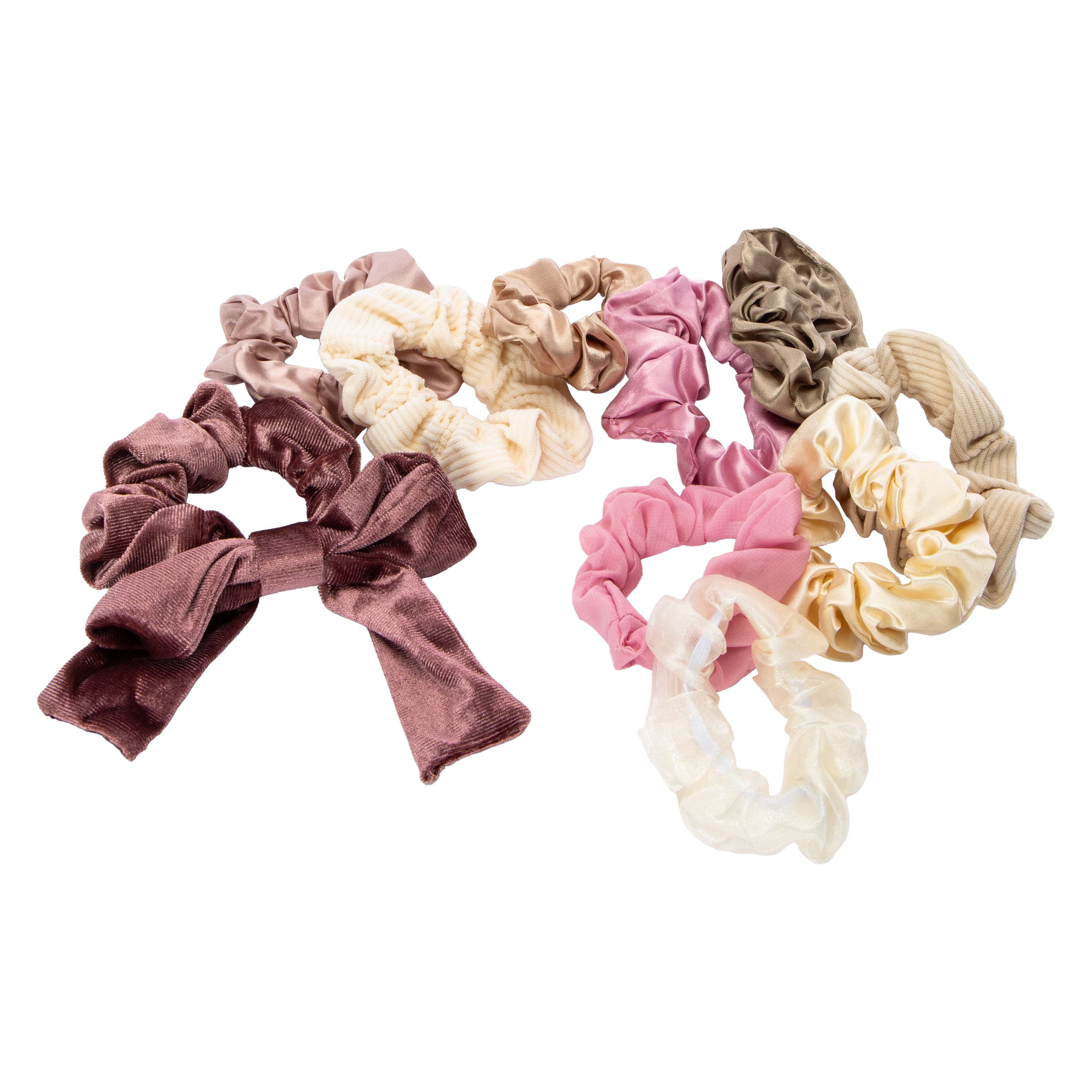 Scrunchies Surtidos x 10 - El Toque Fashion que tu Pelo Necesita 3