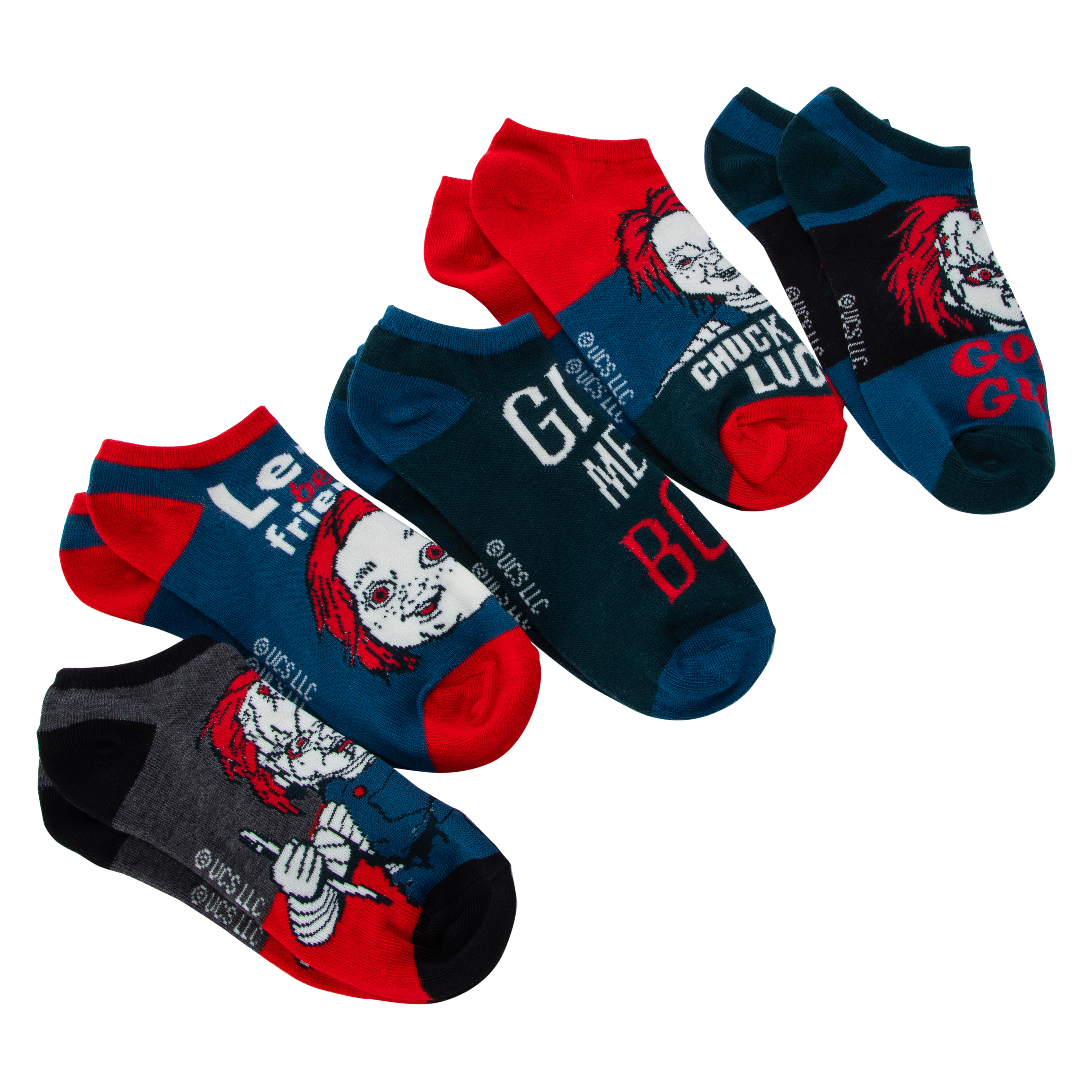 Chucky Mix & Match Ladies Ankle Socks 5-Pack