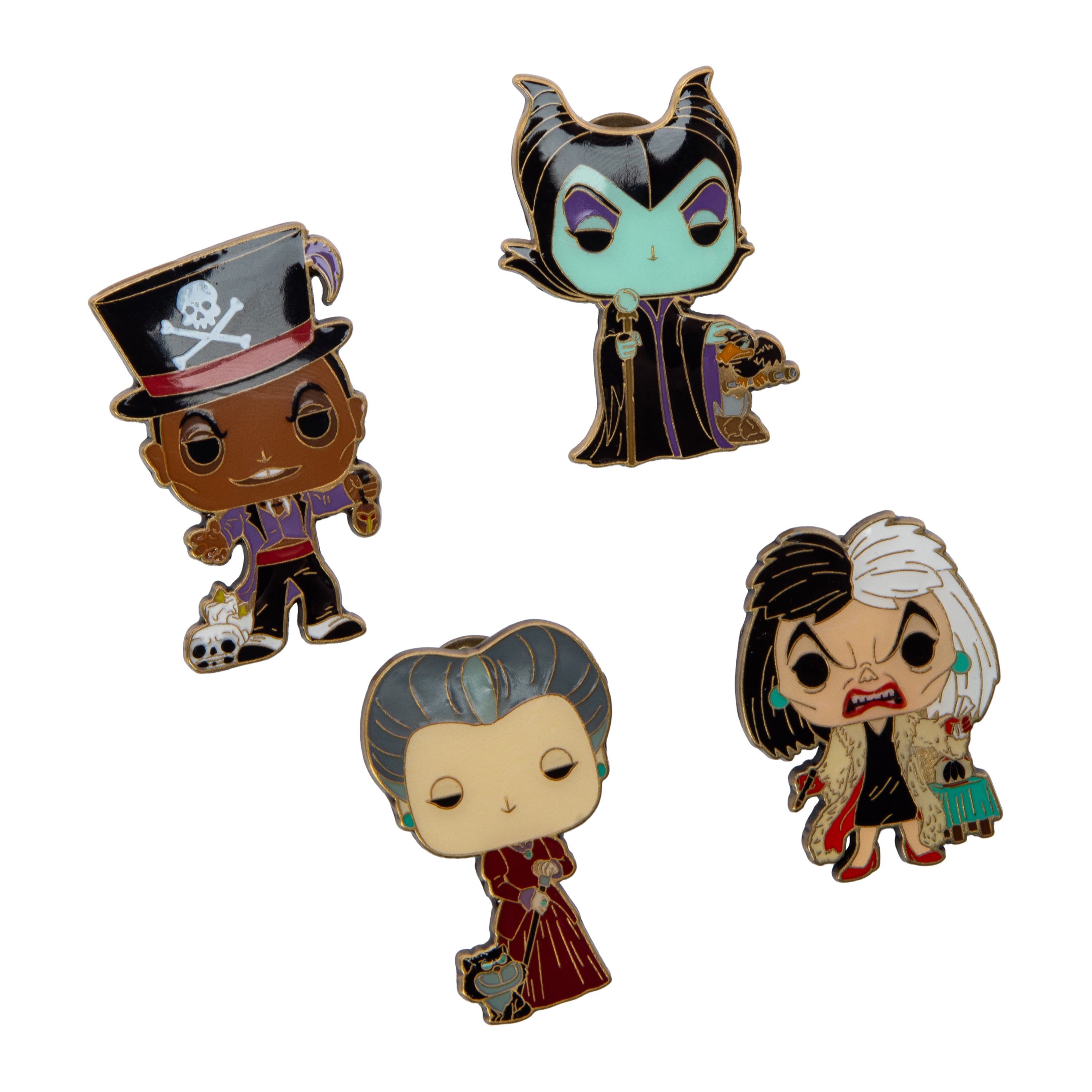 Funko Pop! Disney Villains Enamel Pin Set