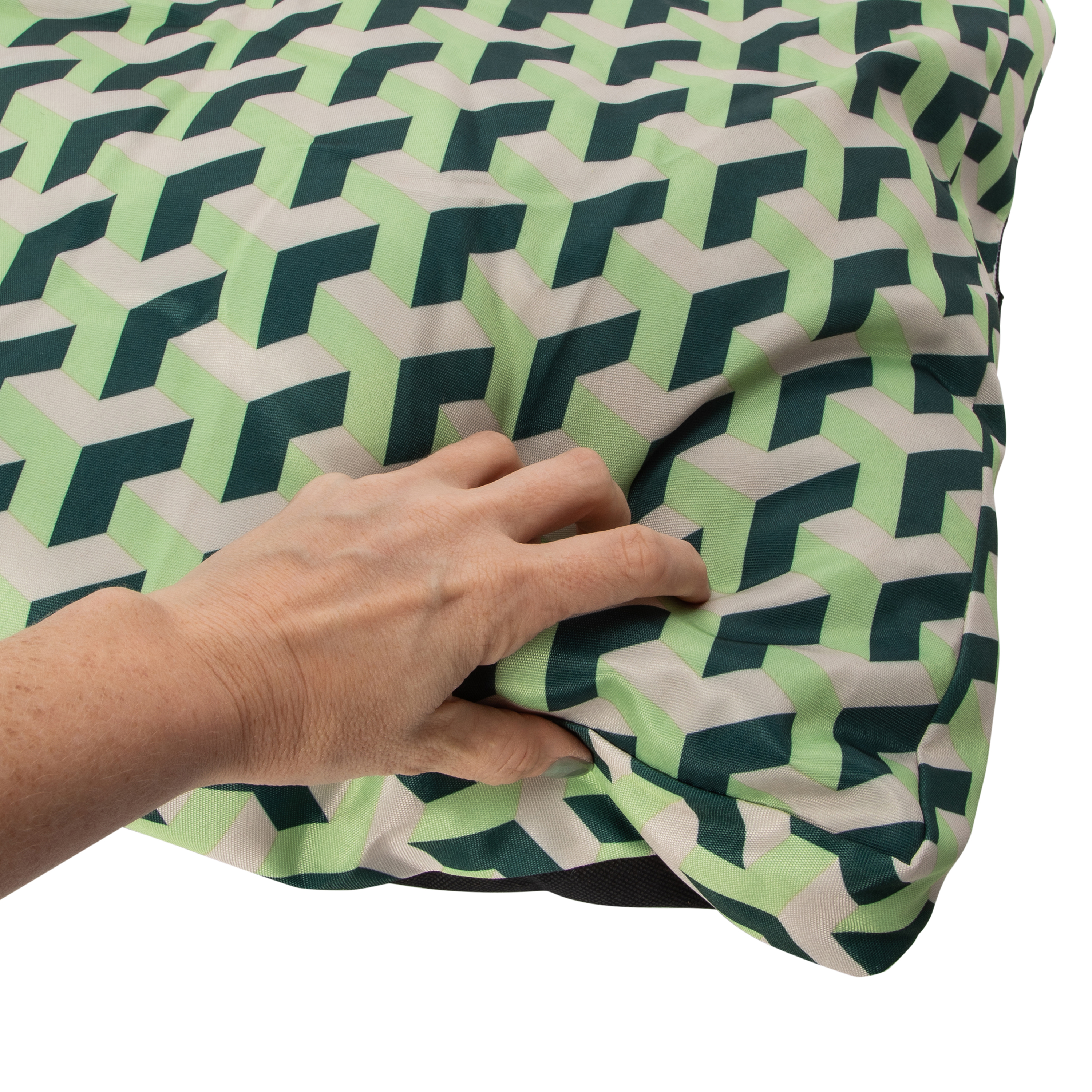 Geometric-Print Pet Bed Pillow 18in x 28in