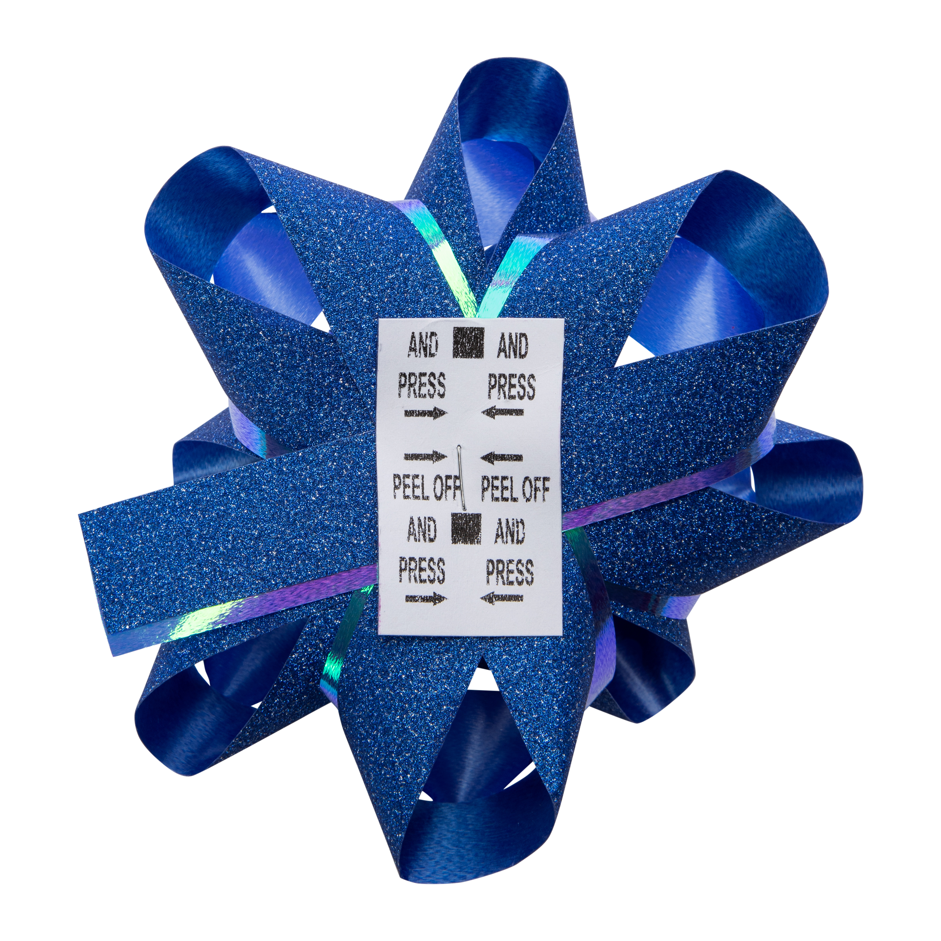 Glitter Christmas Gift Bows 3-Count