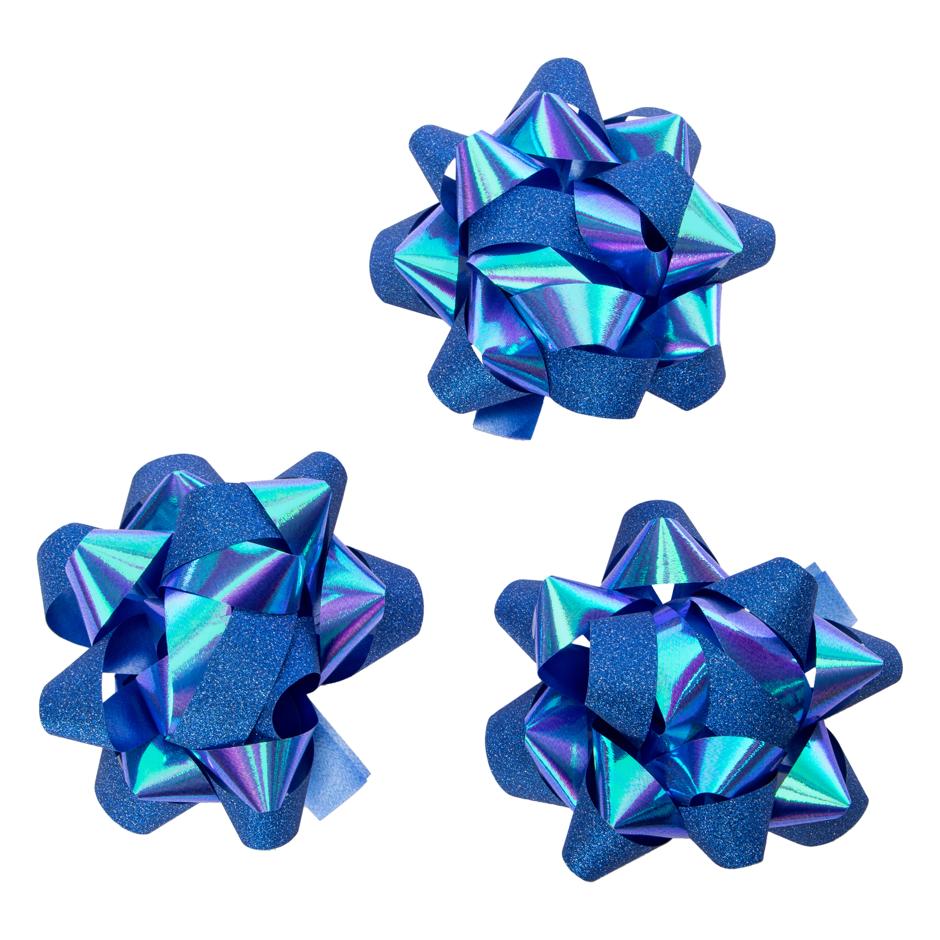 Glitter Christmas Gift Bows 3-Count