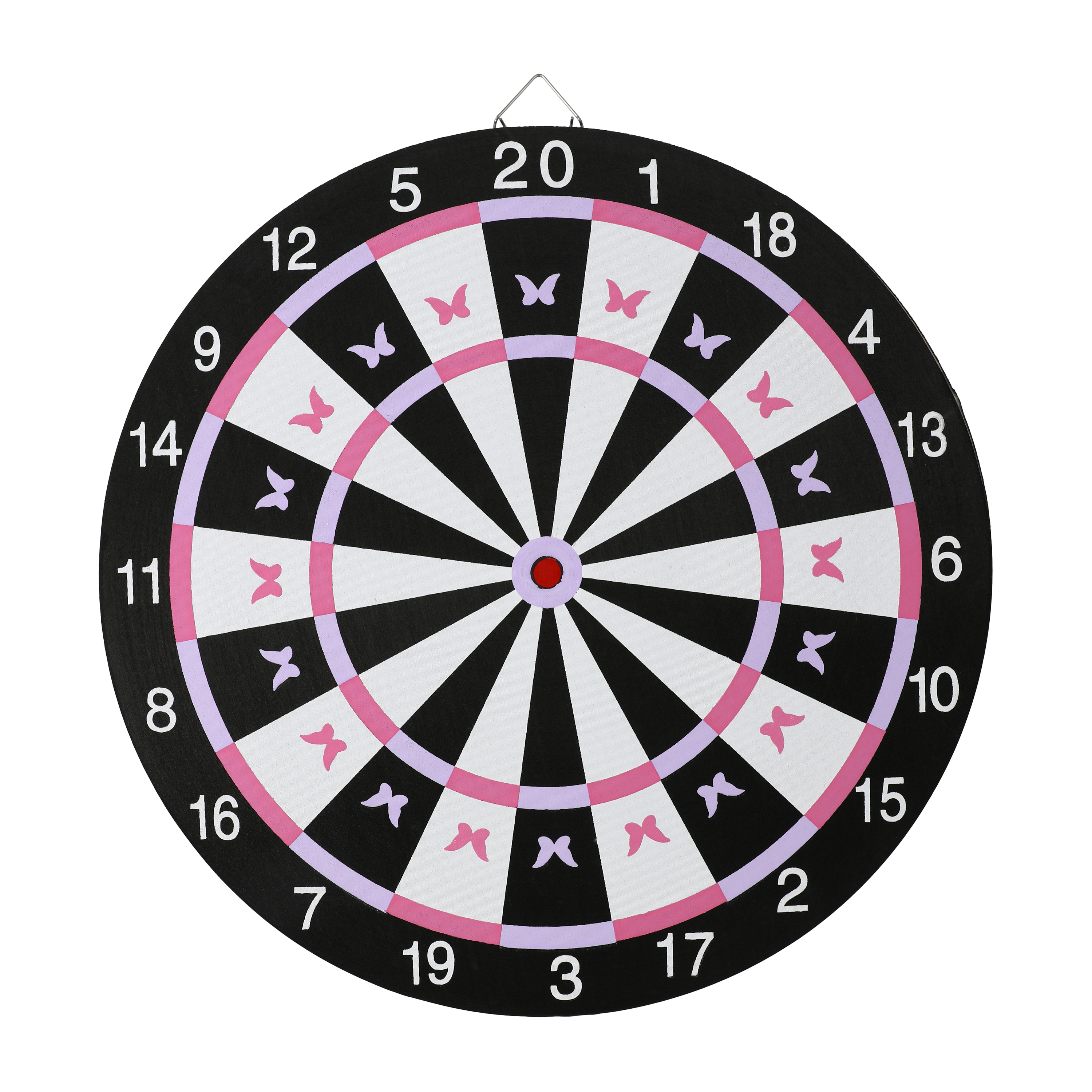 Pink Butterfly Dartboard Game 15.7in