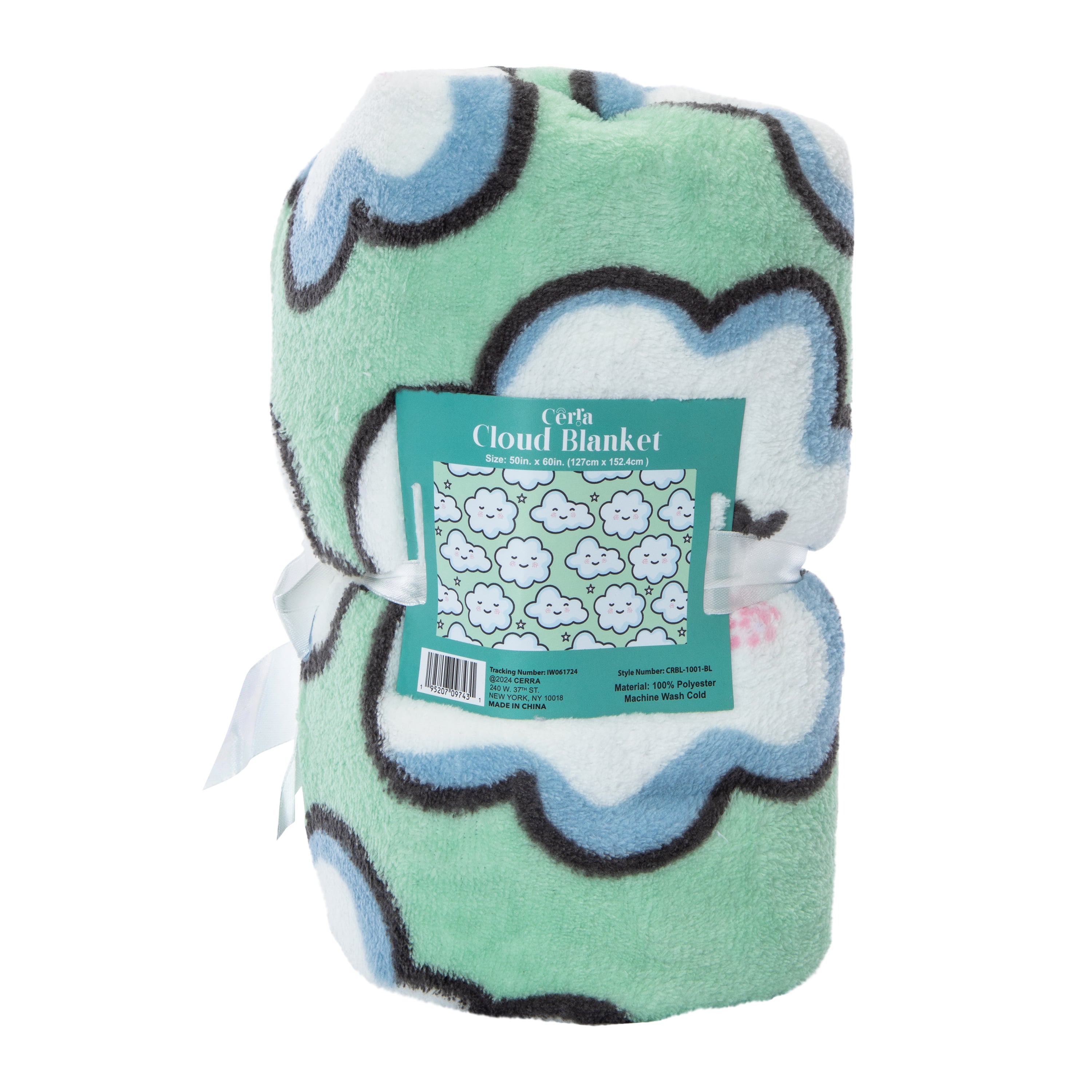 Cerra Kawaii Fleece Throw Blanket 50in x 60in