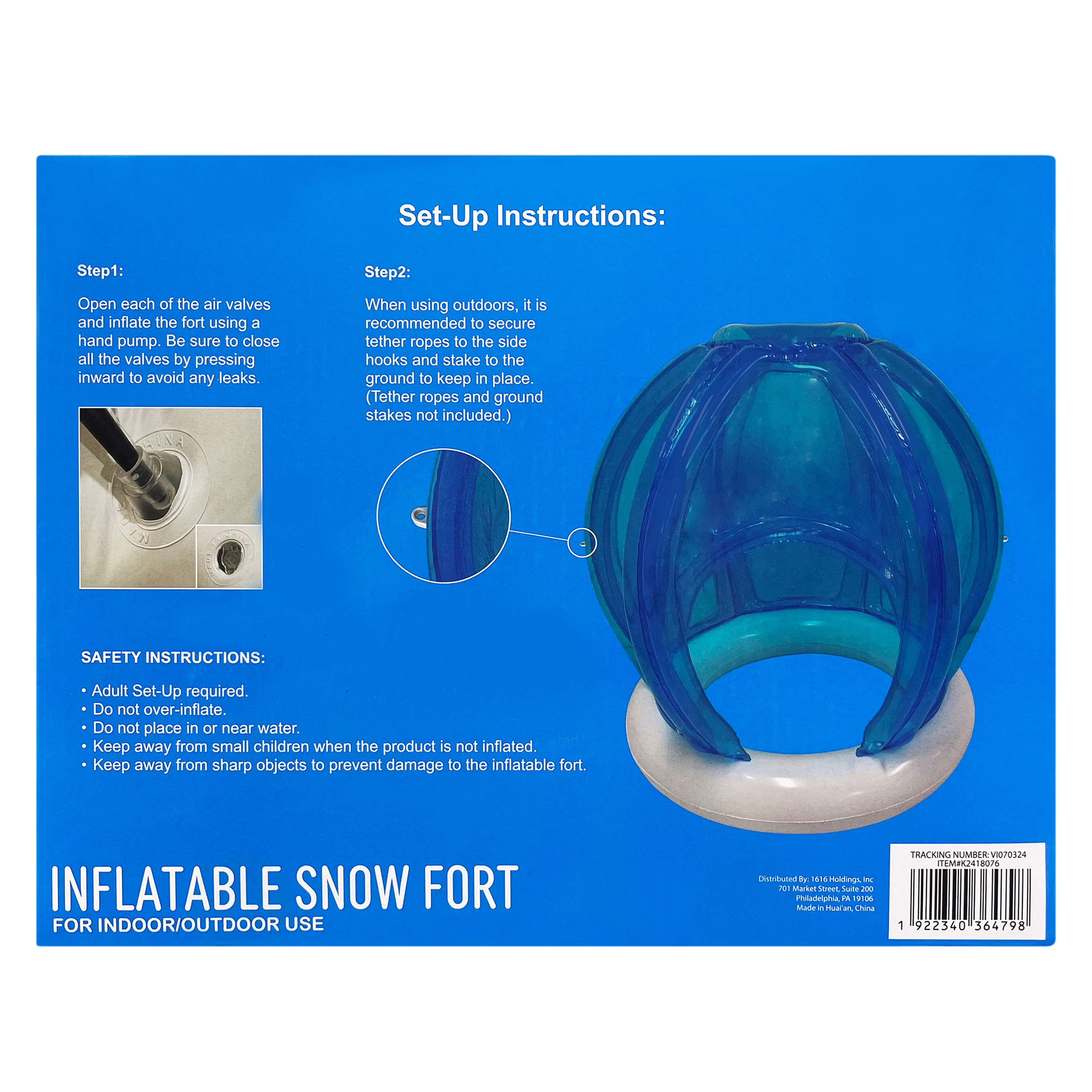 Inflatable Snow Fort 4ft