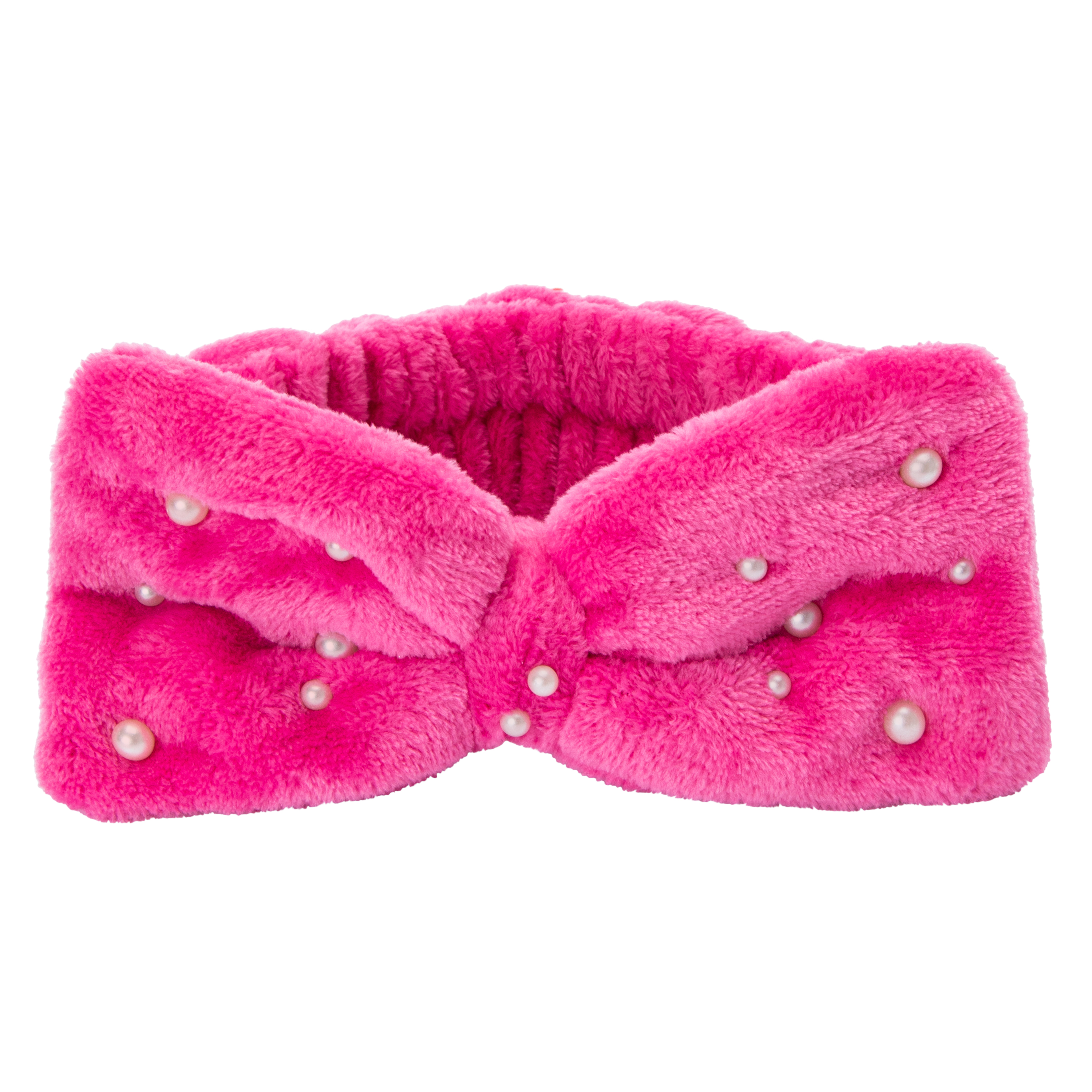 Pearly Plush Headband - Pink