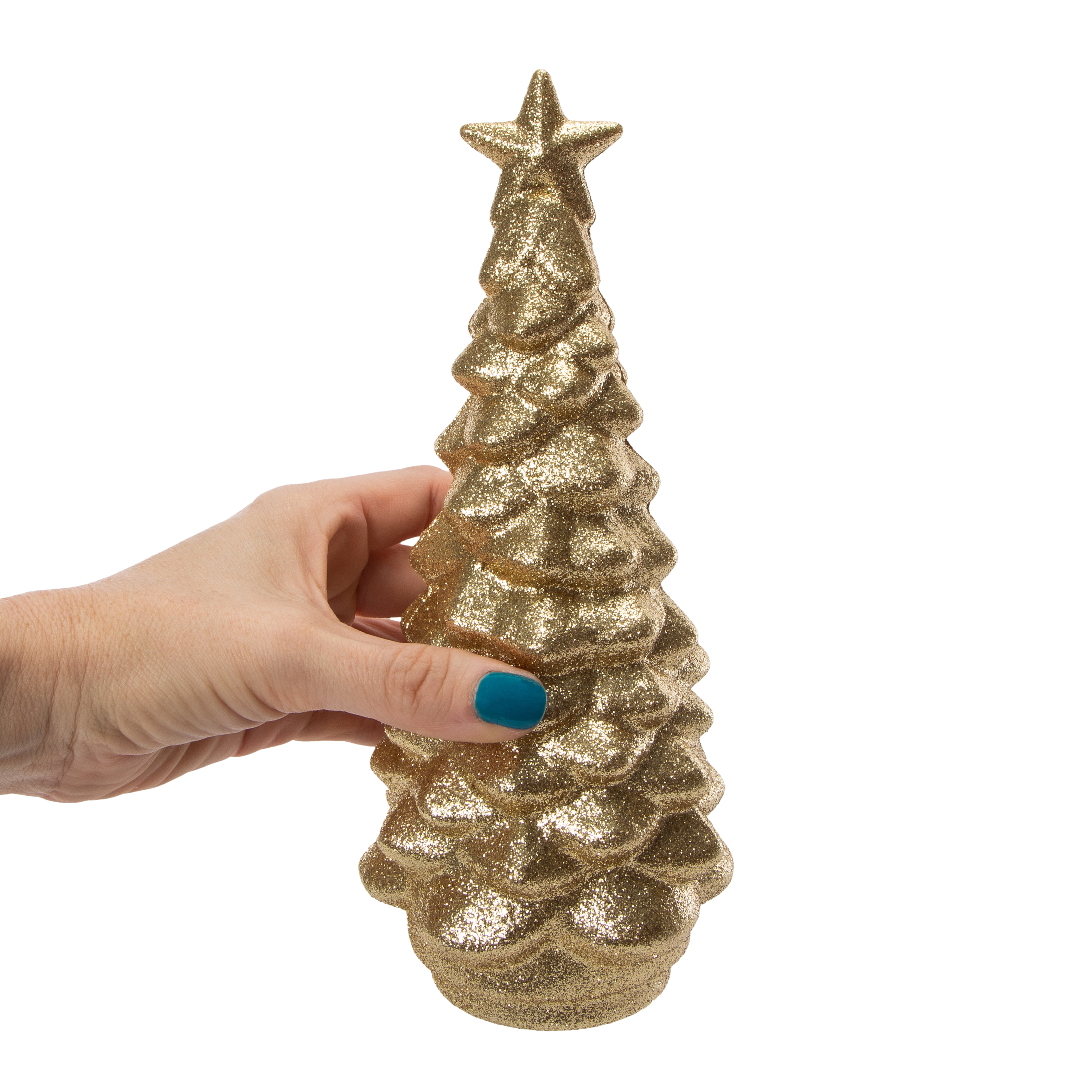 Glitter Tabletop Christmas Tree 4in x 9.4in