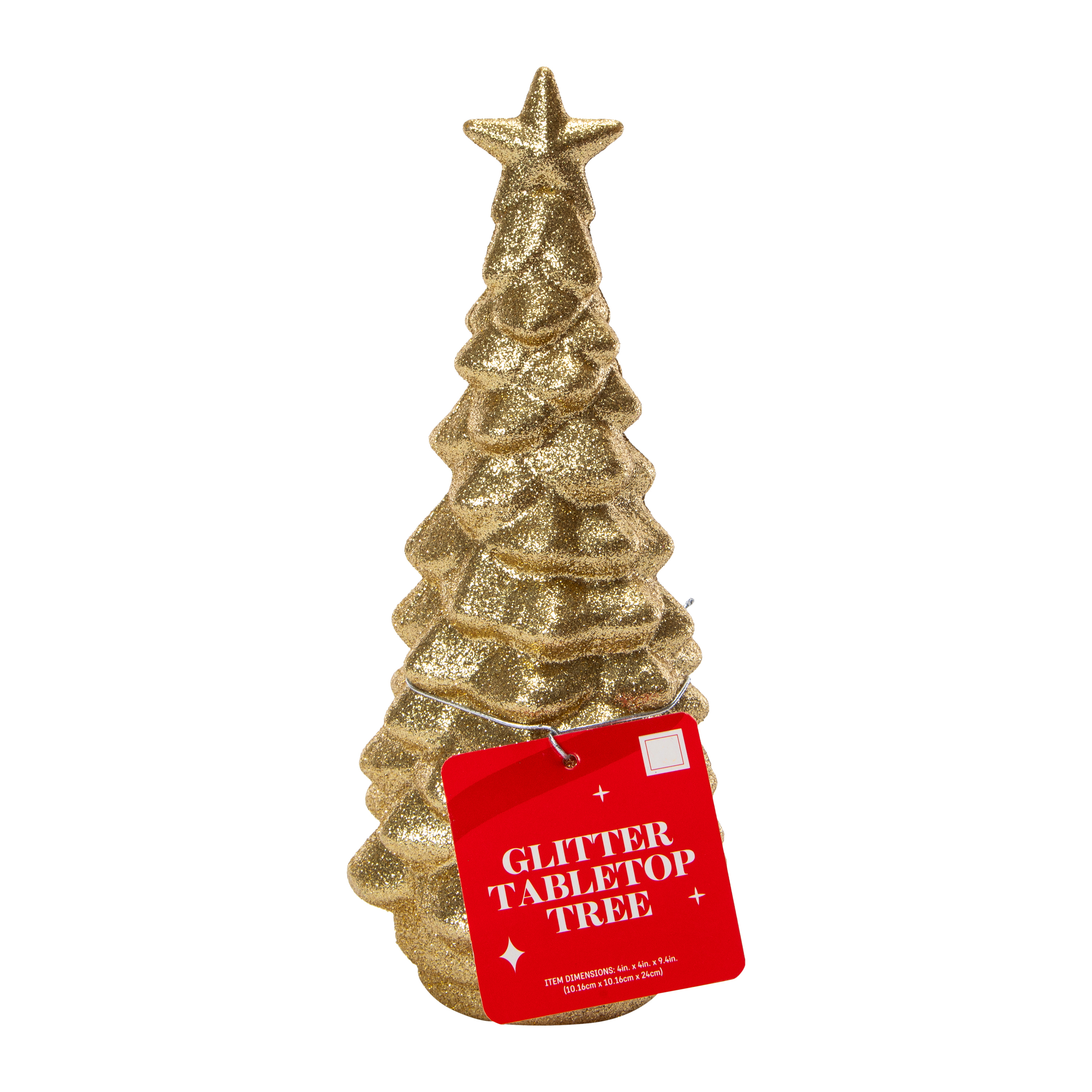 Glitter Tabletop Christmas Tree 4in x 9.4in