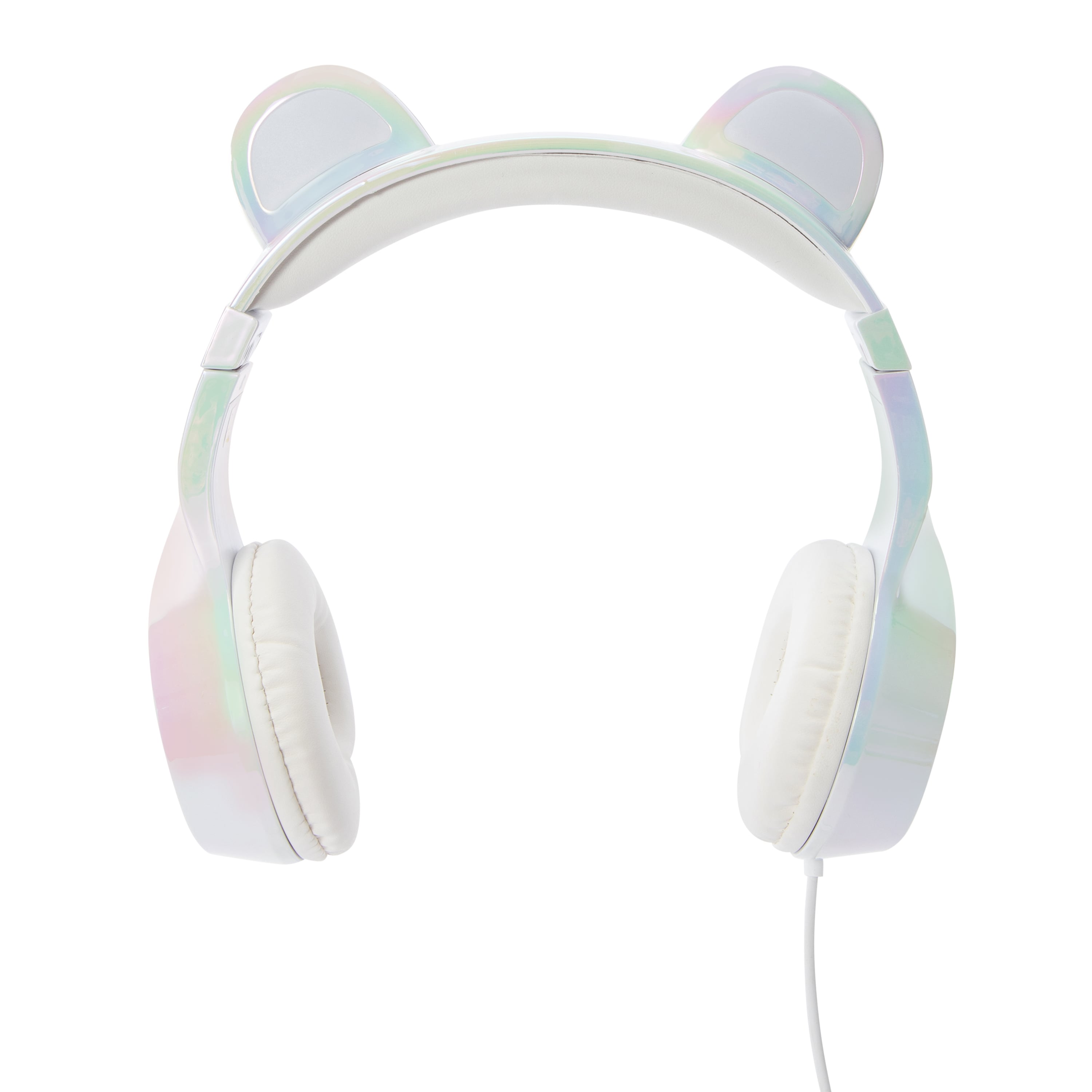 Audifonos de Panda con Orejas LED y Microfono Cableado 2
