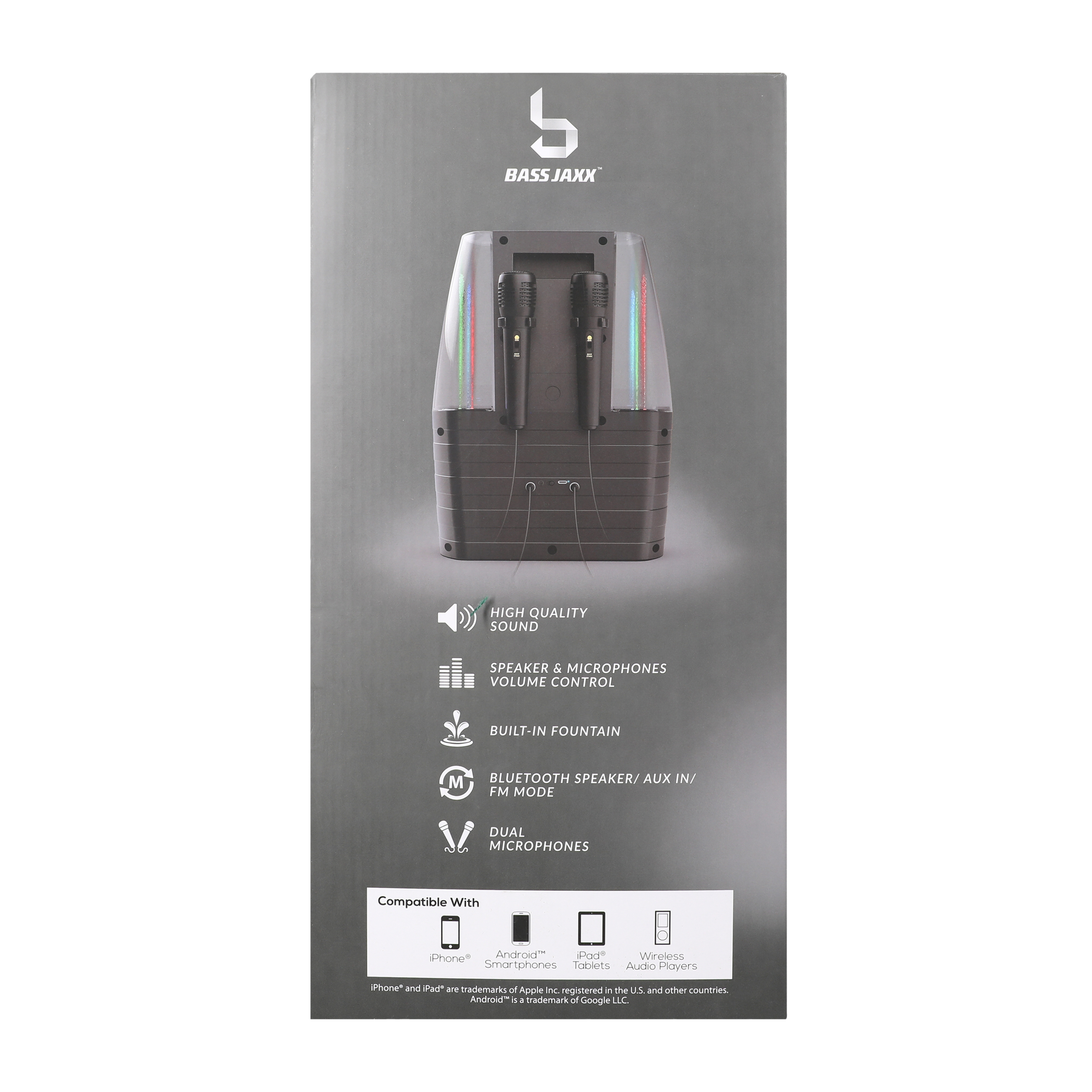 Bass Jaxx™ Dancing Light Show Karaoke Bluetooth® Speaker