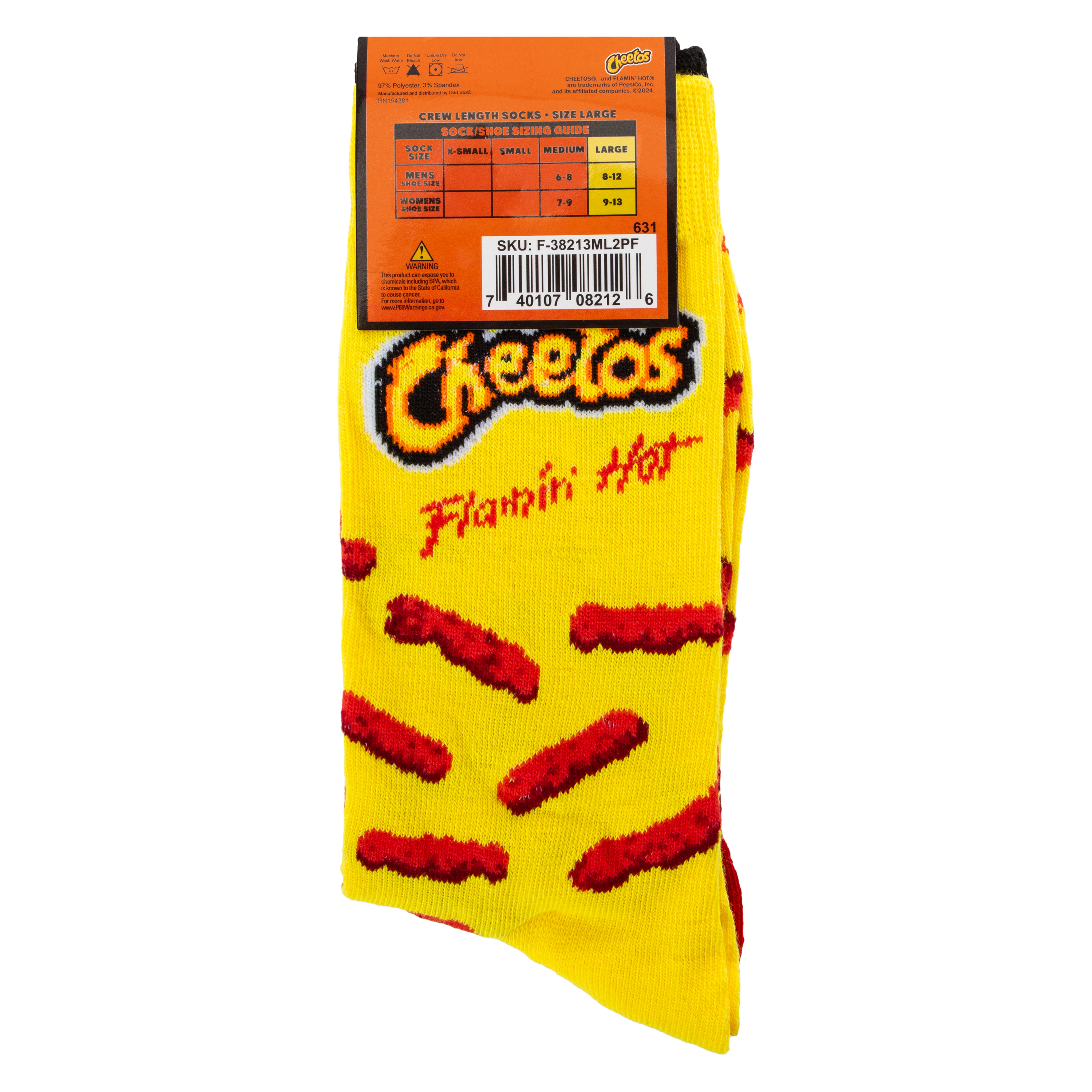 Cheetos® Flamin' Hot Mens Crew Socks 2-Pack