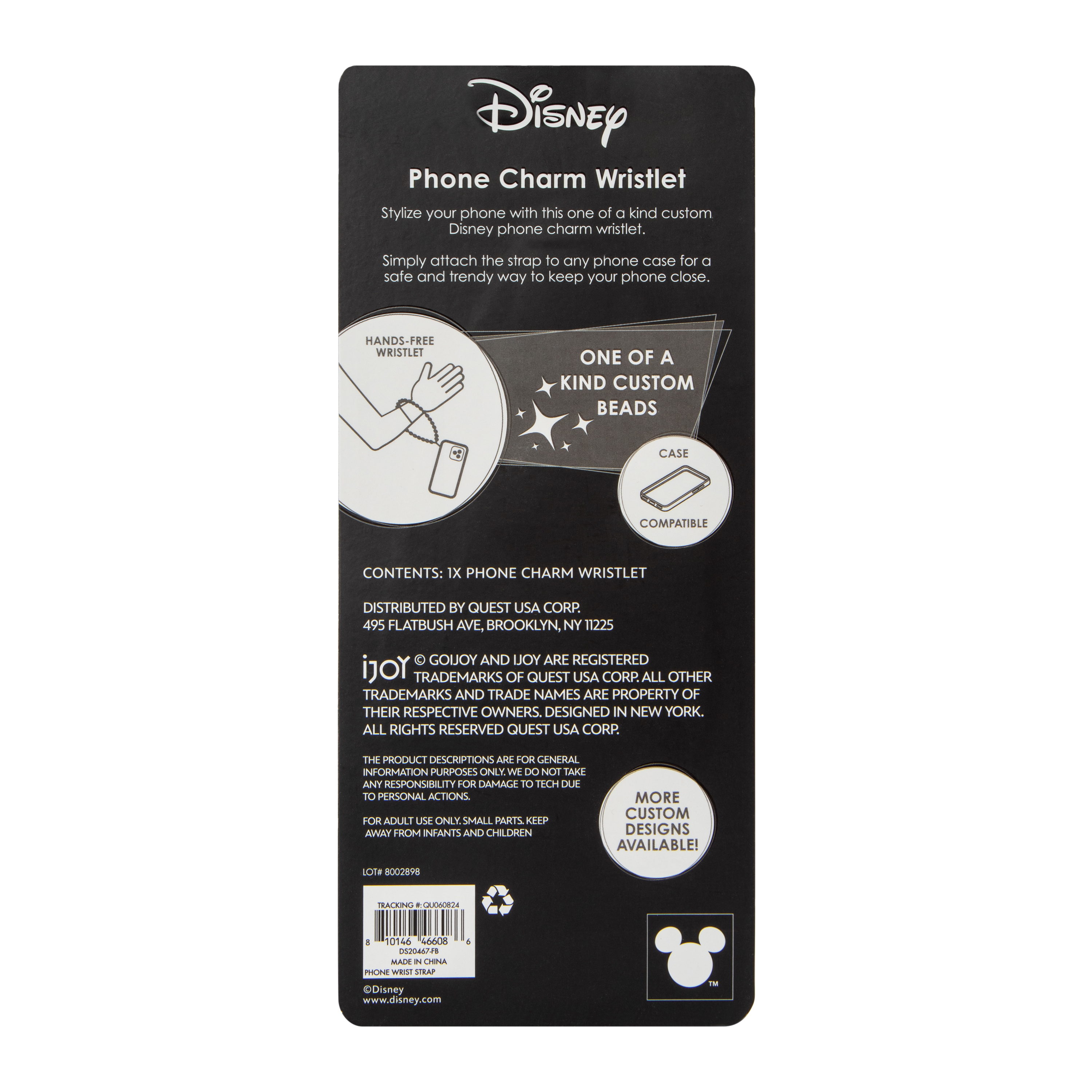 Disney Phone Charm Wristlet - Case Compatible