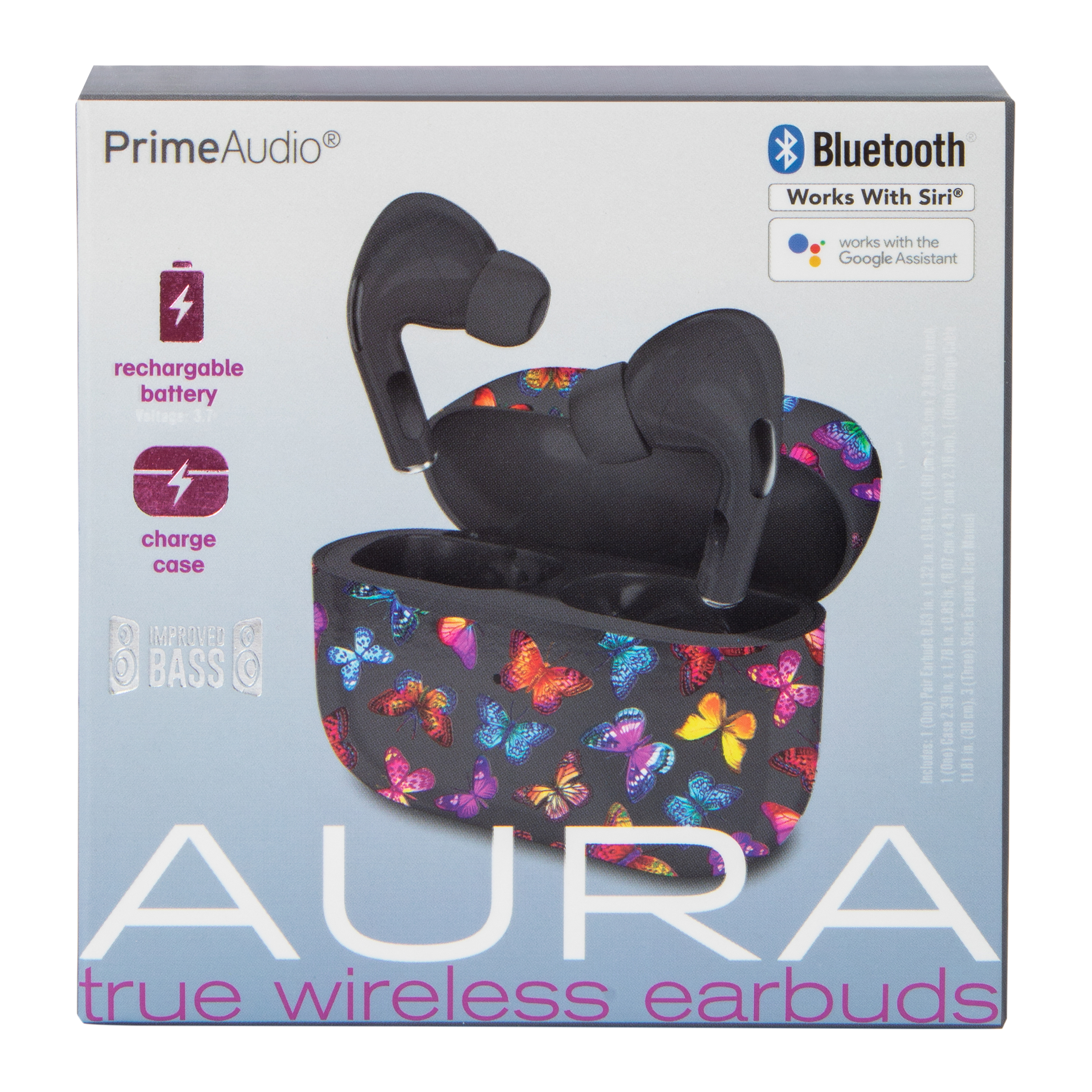 Aura Bluetooth® Wireless Earbuds With Mic
