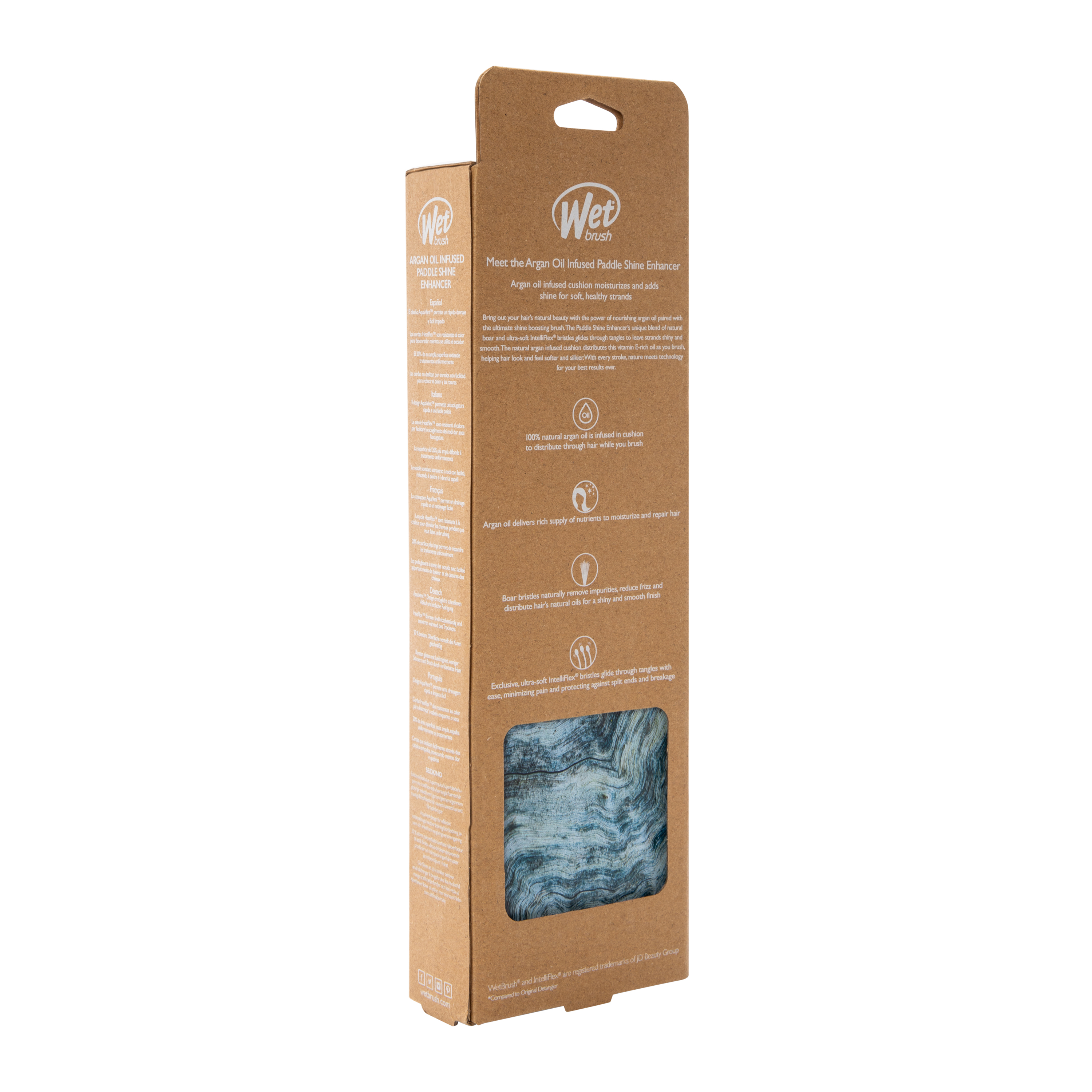 Wet Brush® Argan Oil Infused Paddle Shine enhancer