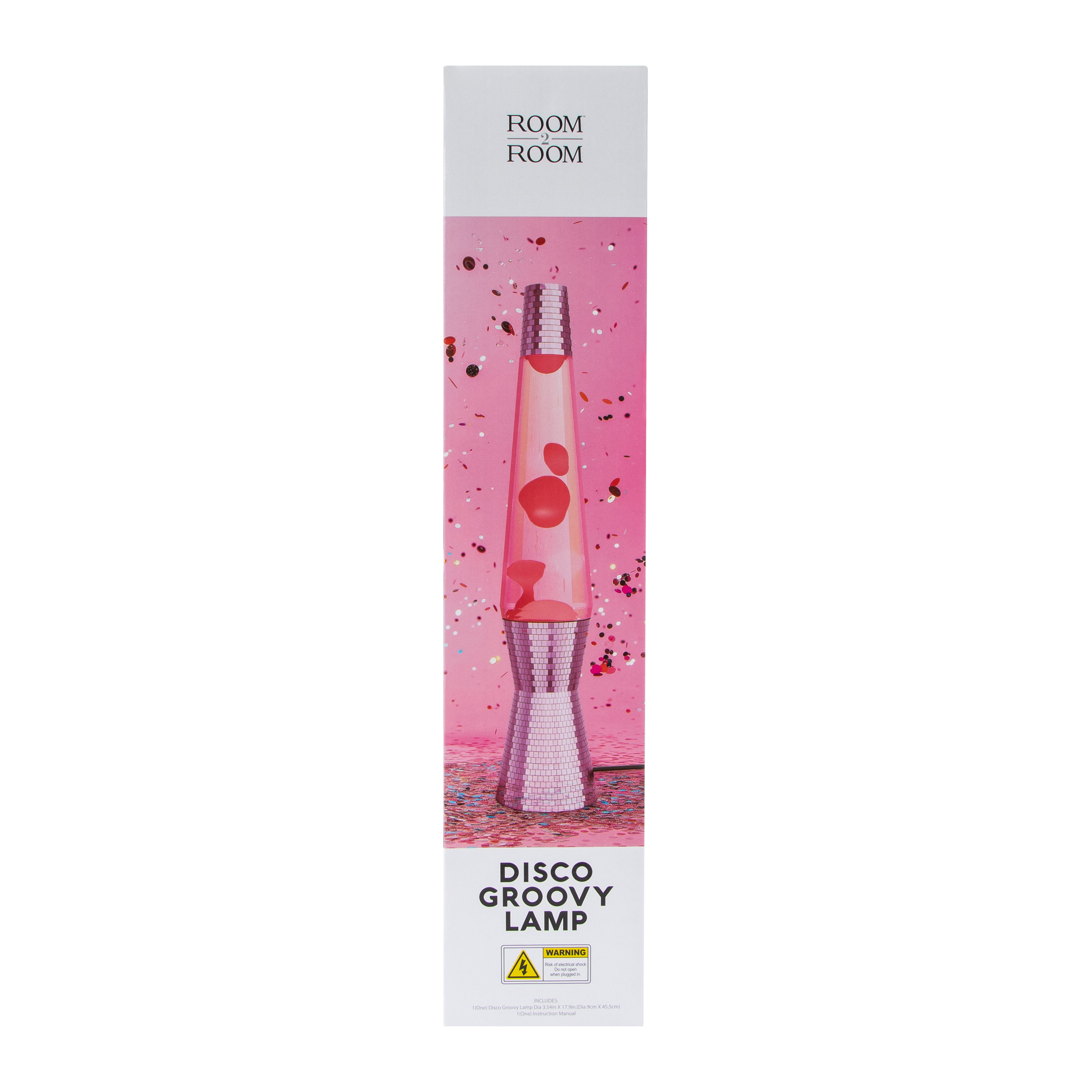 Disco Groovy Lava Lamp 3.54in x 17.9in