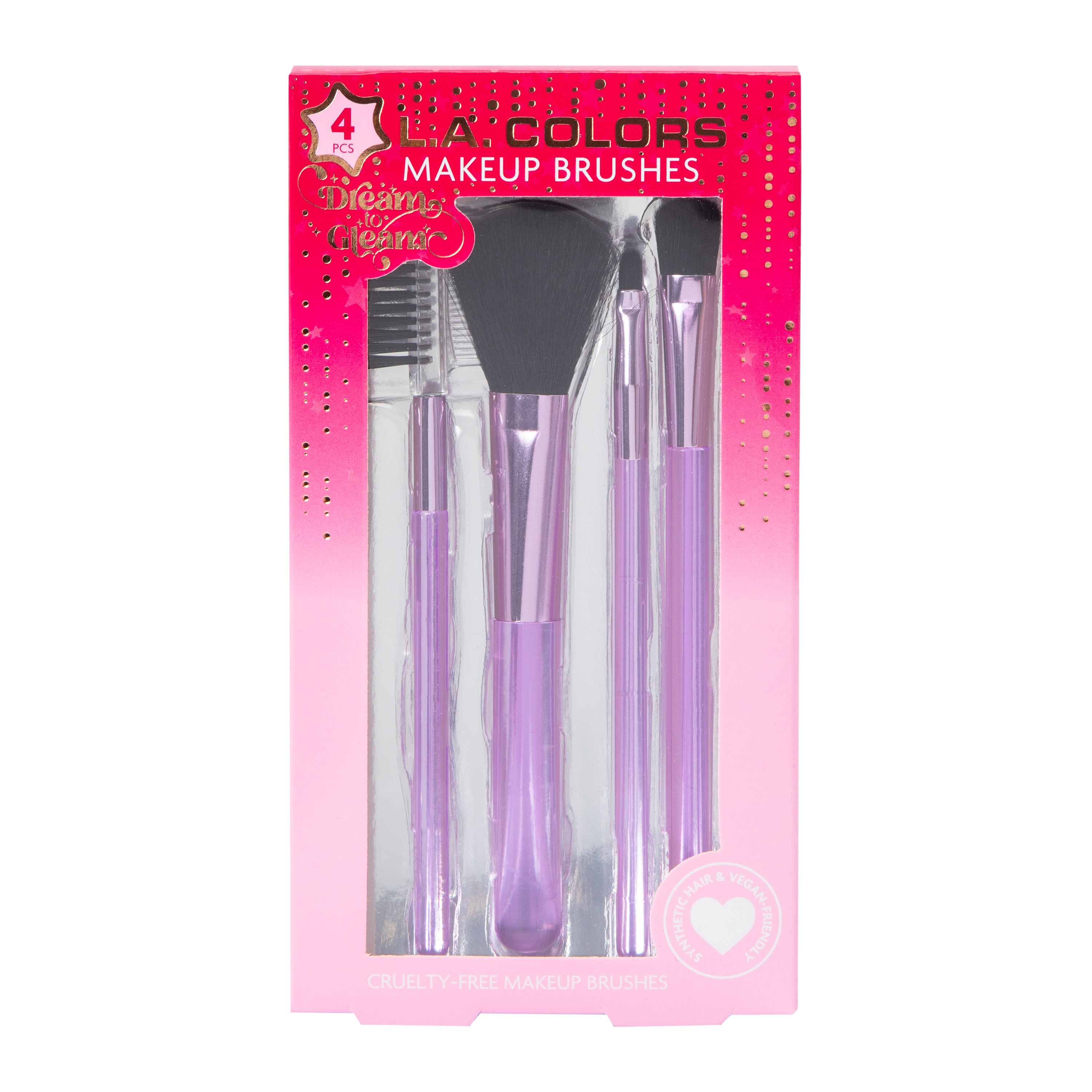L.A. Colors®  4-Piece Makeup Brush set