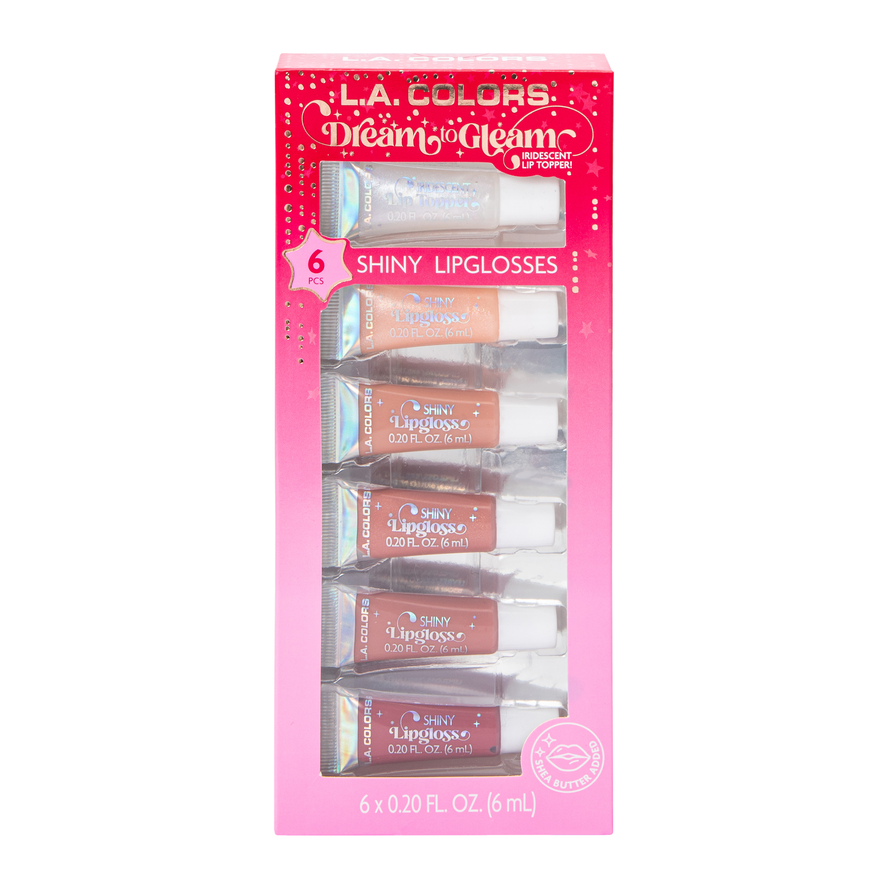 L.A. Colors® Dream To Gleam Shiny Lip Glosses 6-Count