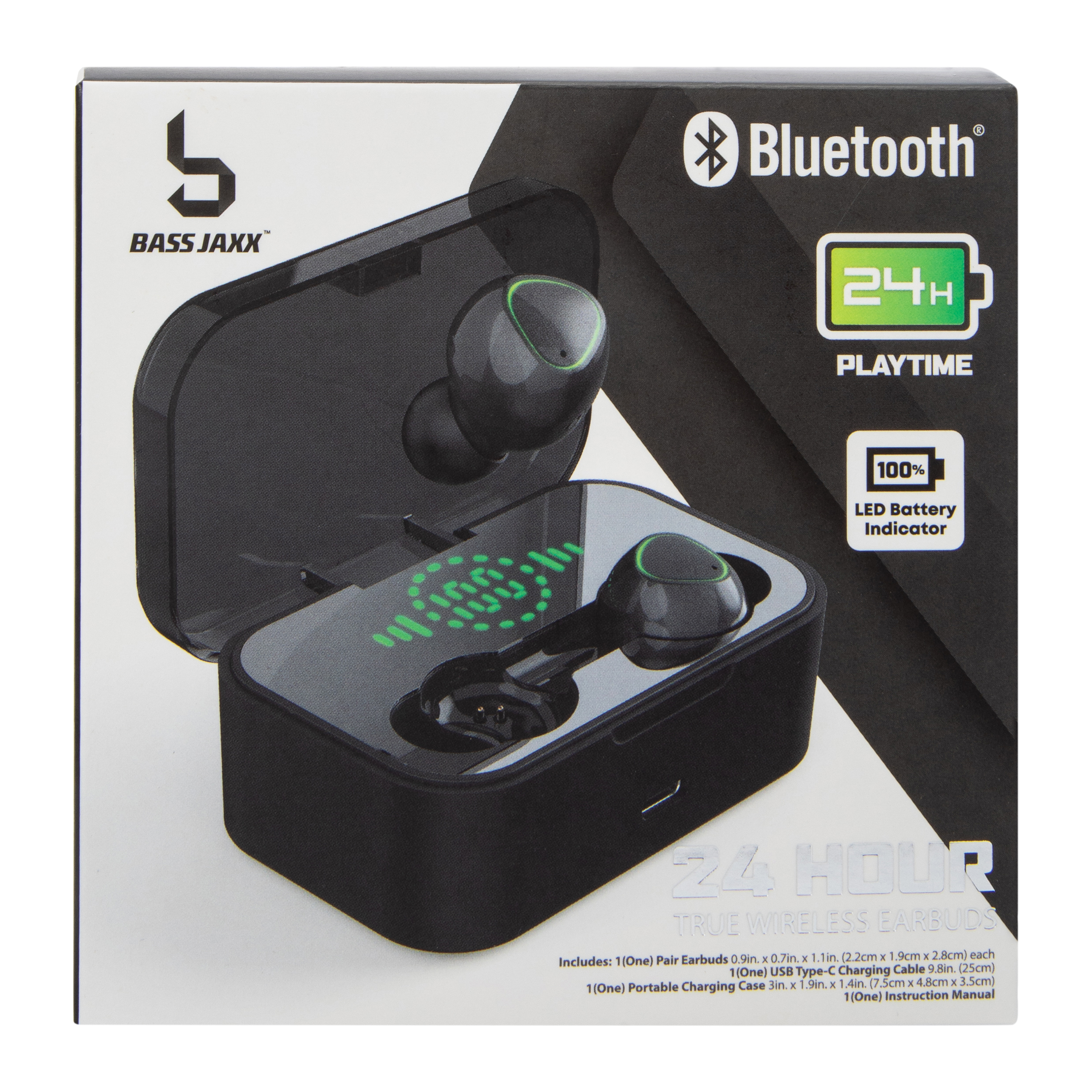 Audifonos Inalambricos Bass Jaxx 24H Microfono Estuche Carga Portatil 6