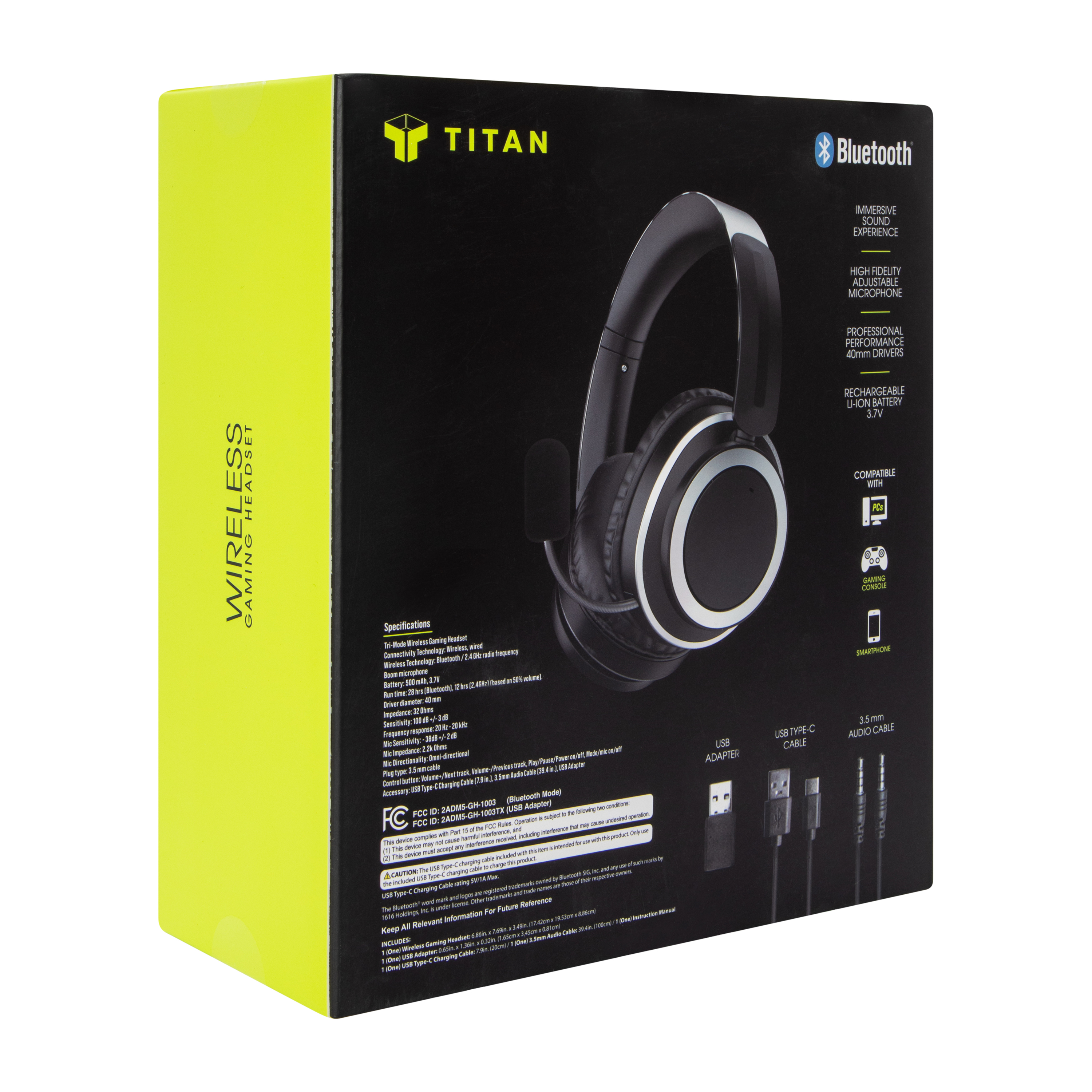 Titan Wireless Bluetooth® Gaming Headset