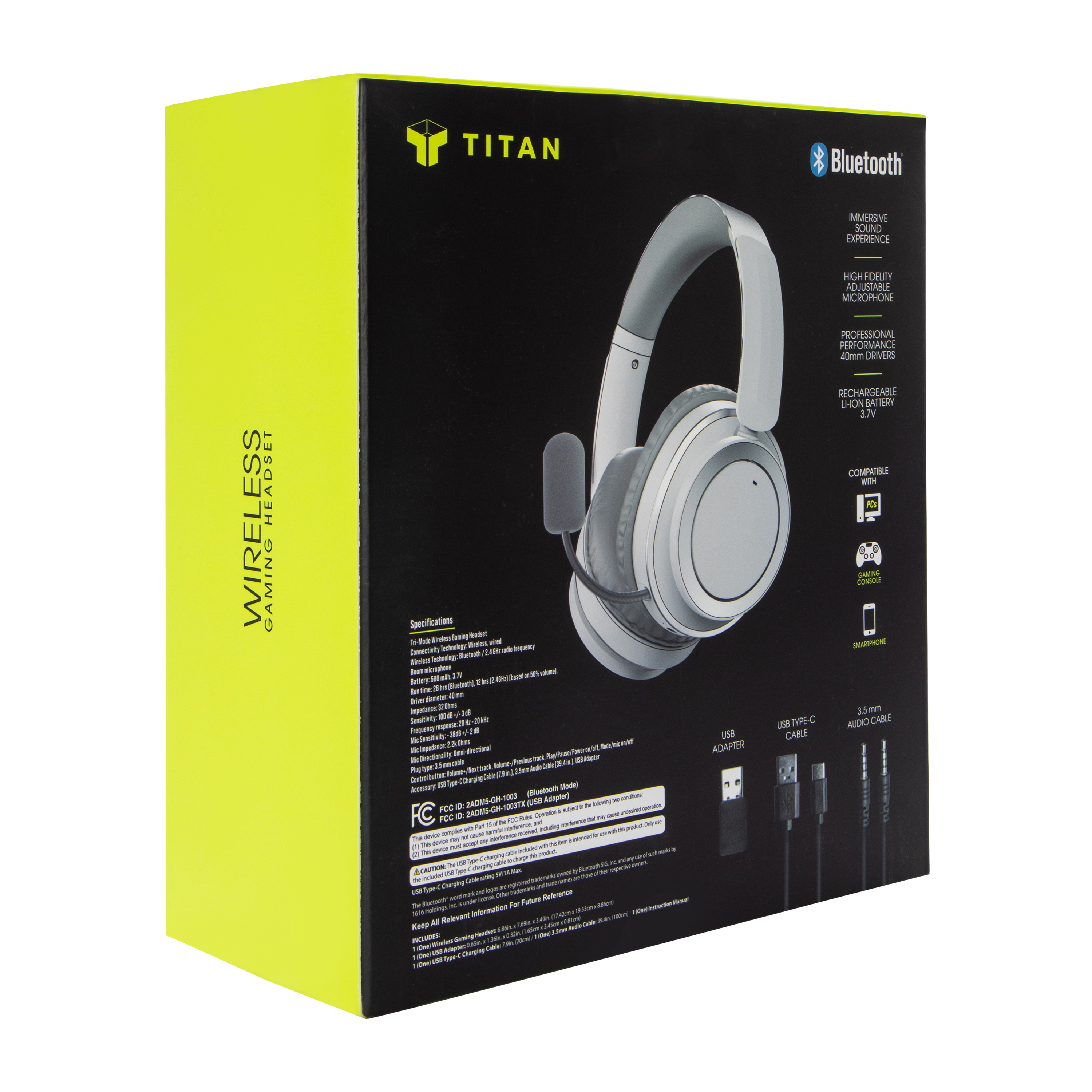 Titan Wireless Bluetooth® Gaming Headset