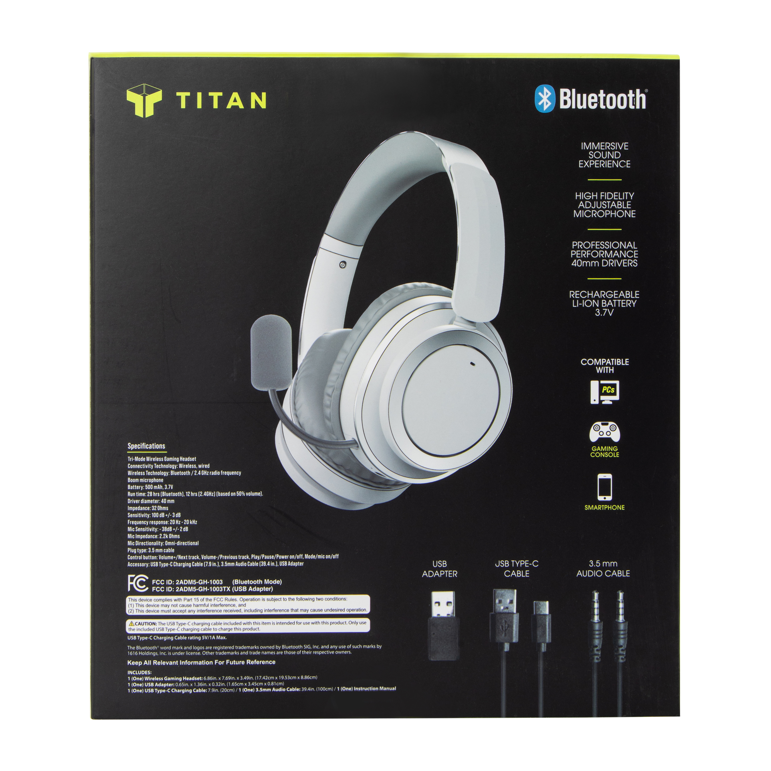 Titan Wireless Bluetooth® Gaming Headset