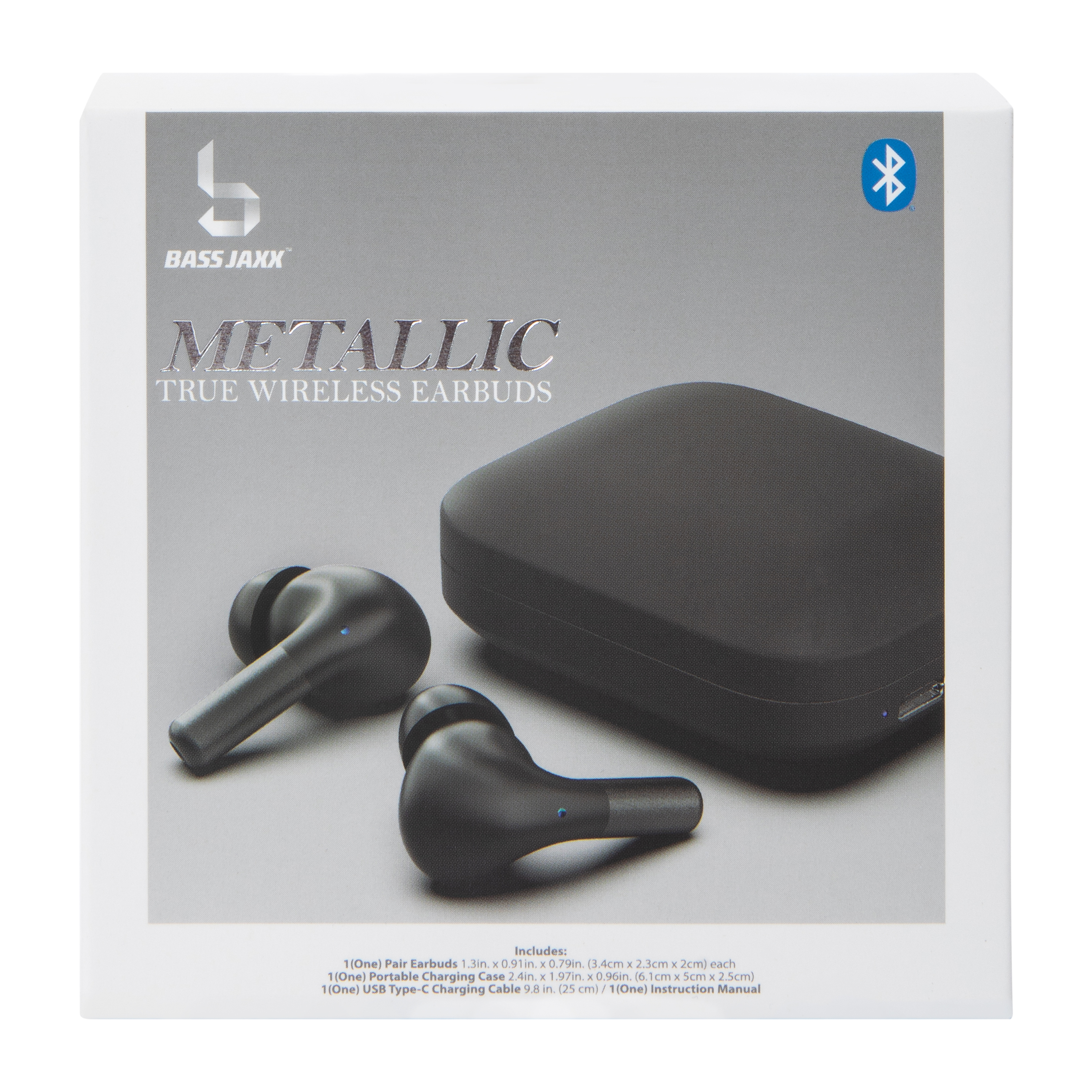 Bass Jaxx Metallic True Wireless Earbuds