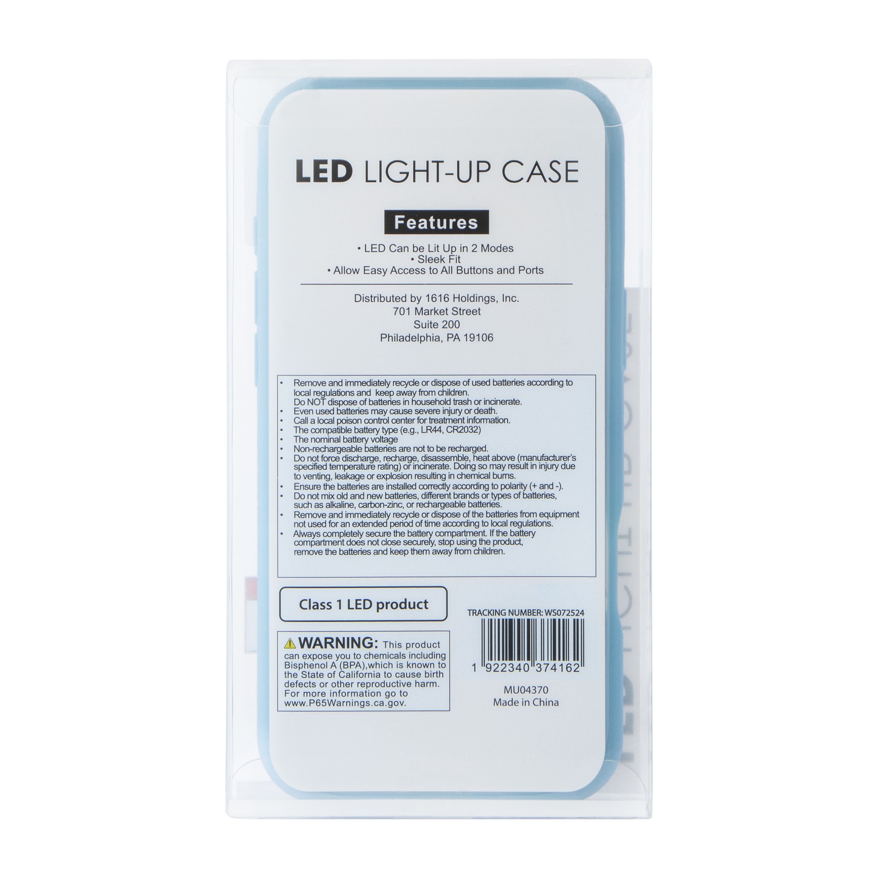 iPhone 16 Plus® LED Light-Up Case