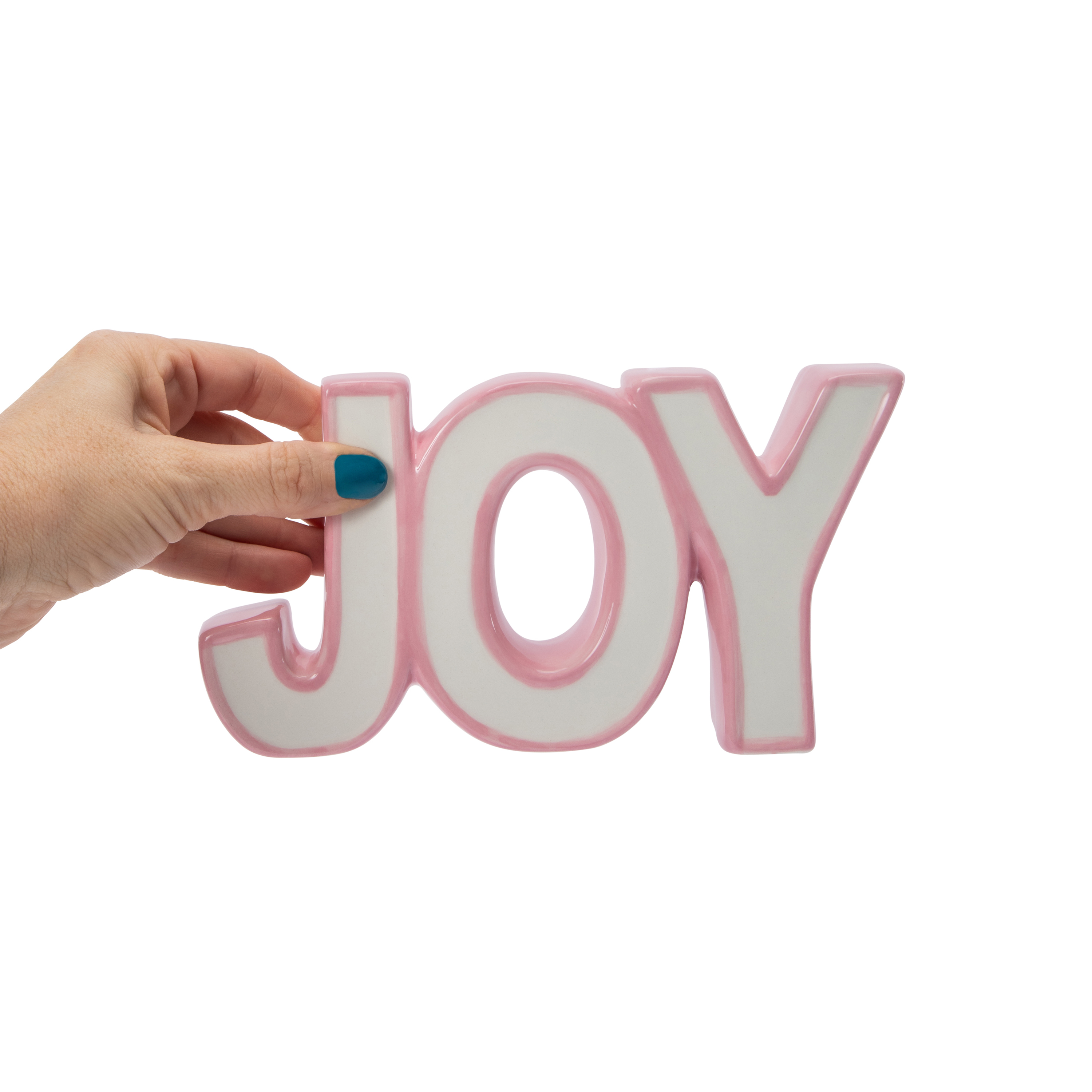 'Joy' Tabletop Christmas Decor Sign 8in x 4.33in