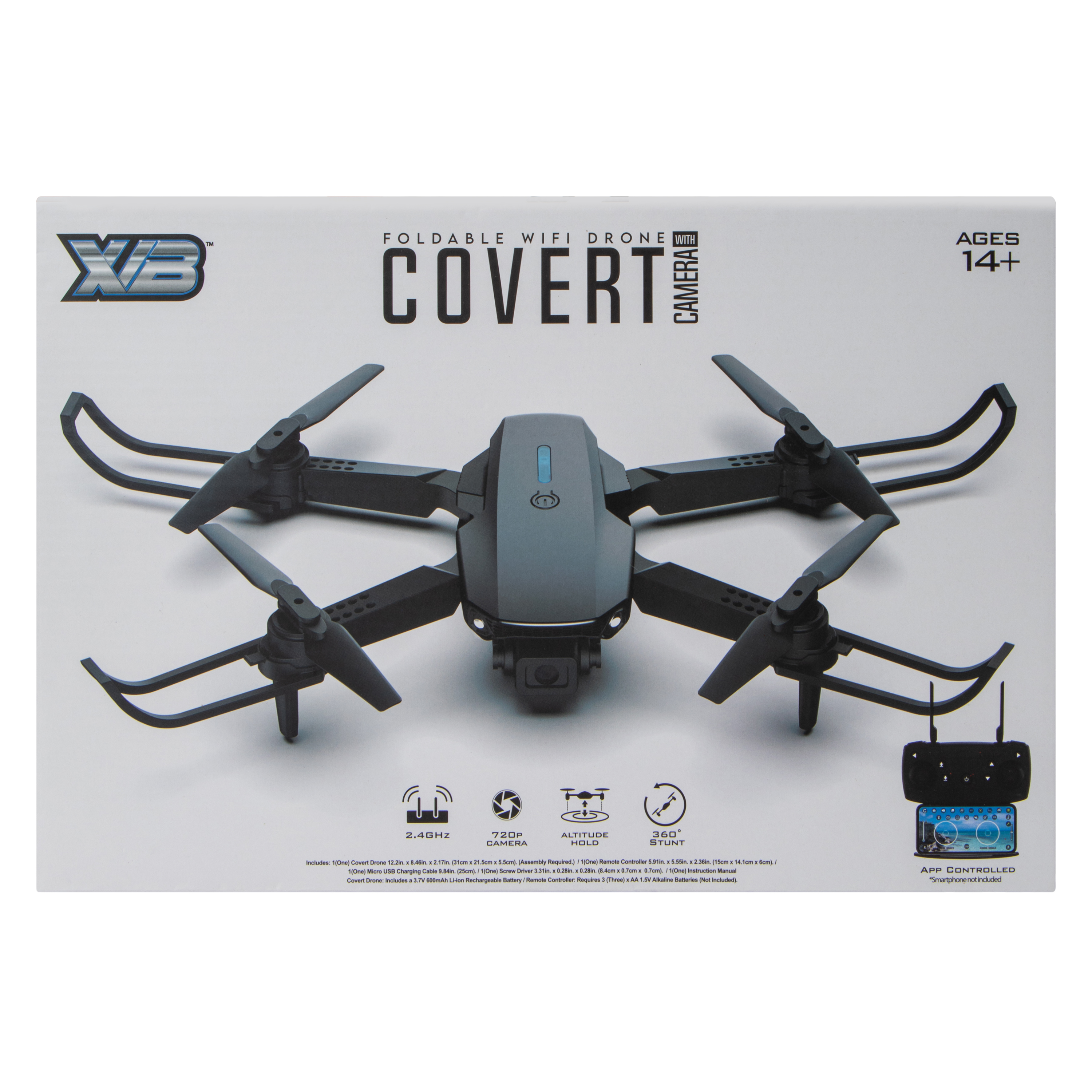 XVB® Covert Foldable Wifi Drone With Camera
