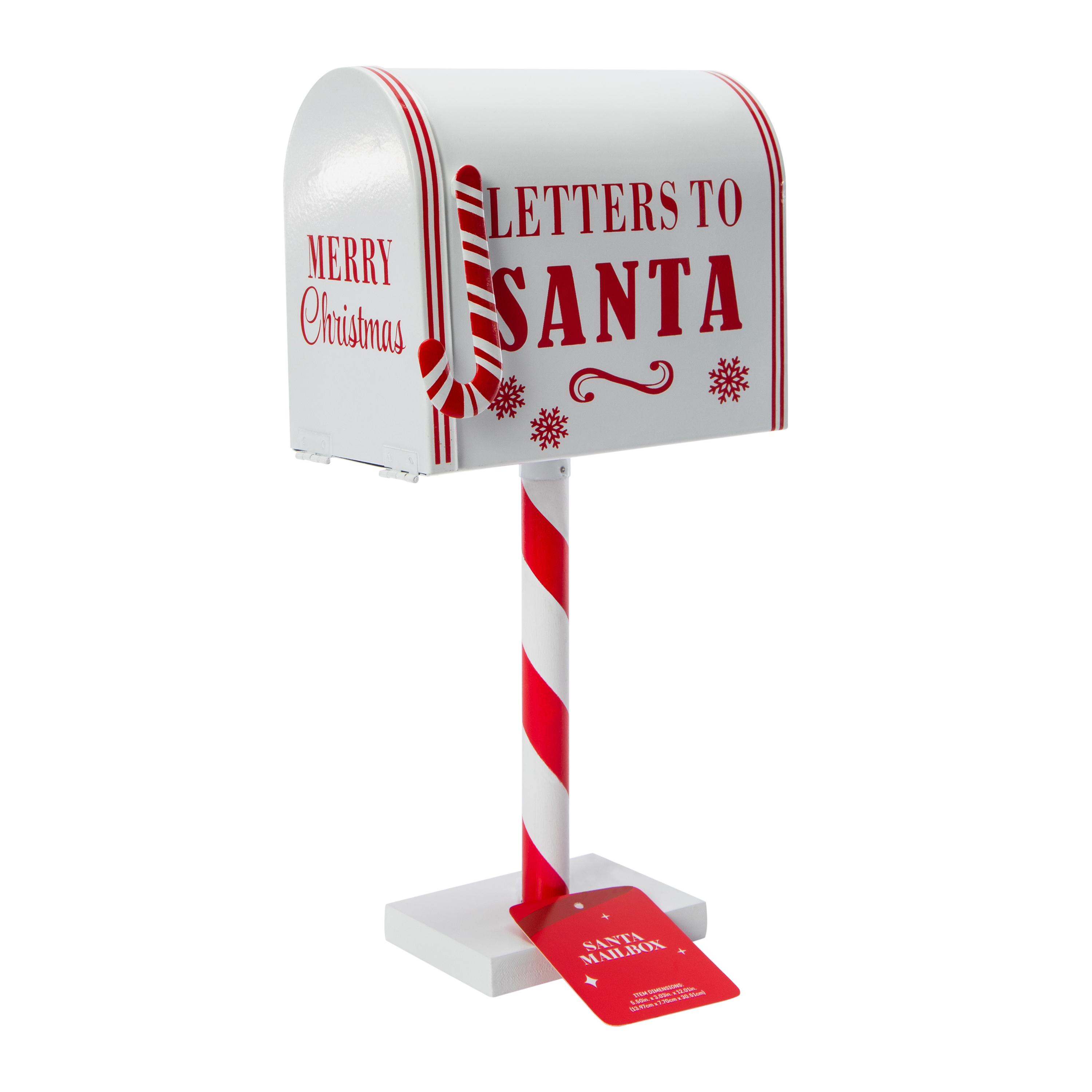 Santa Mailbox Christmas Decor 5.50in x 12.01in