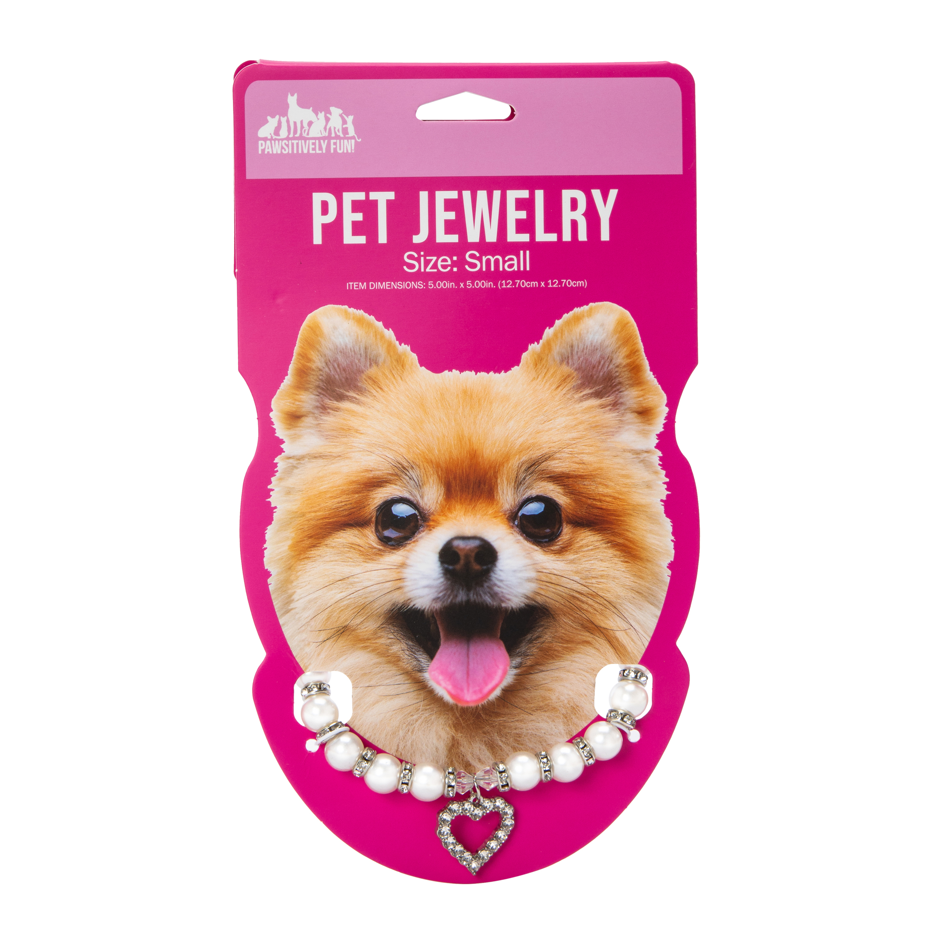 Pearl & Heart-Charm Pet Jewelry