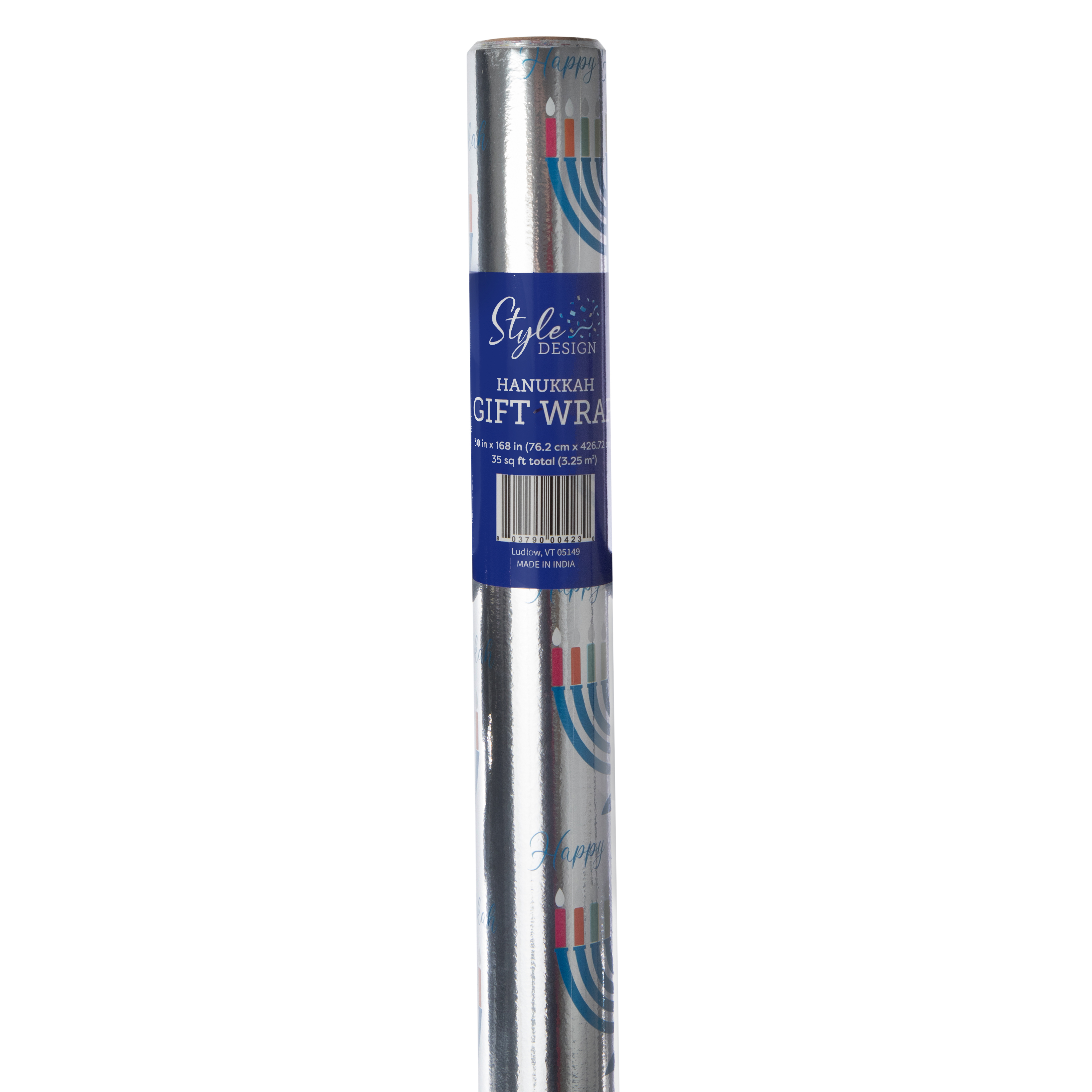 Hanukkah Menorah Wrapping Paper 35 Sq. ft.