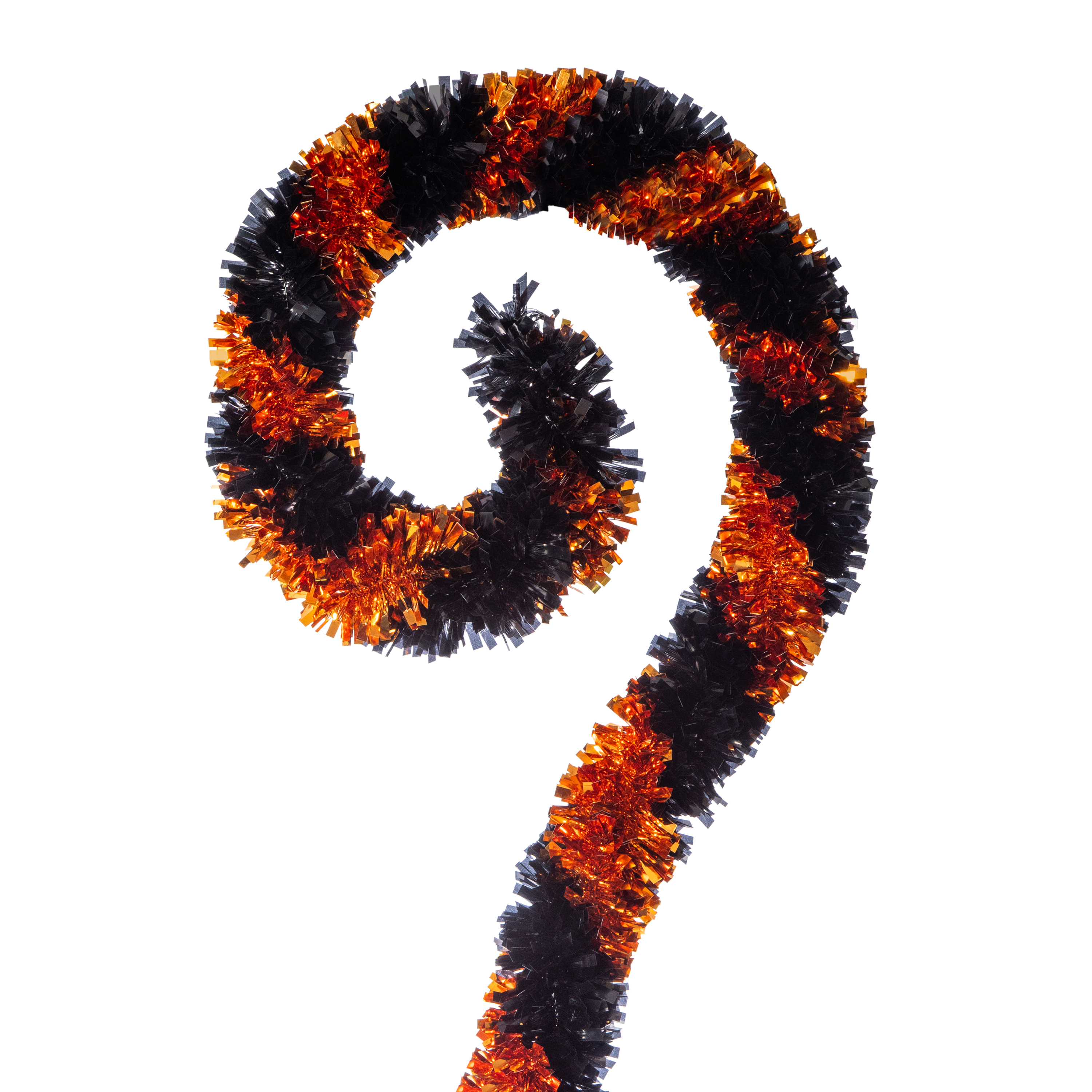 Stripe Tinsel Cane Halloween Decor 48in