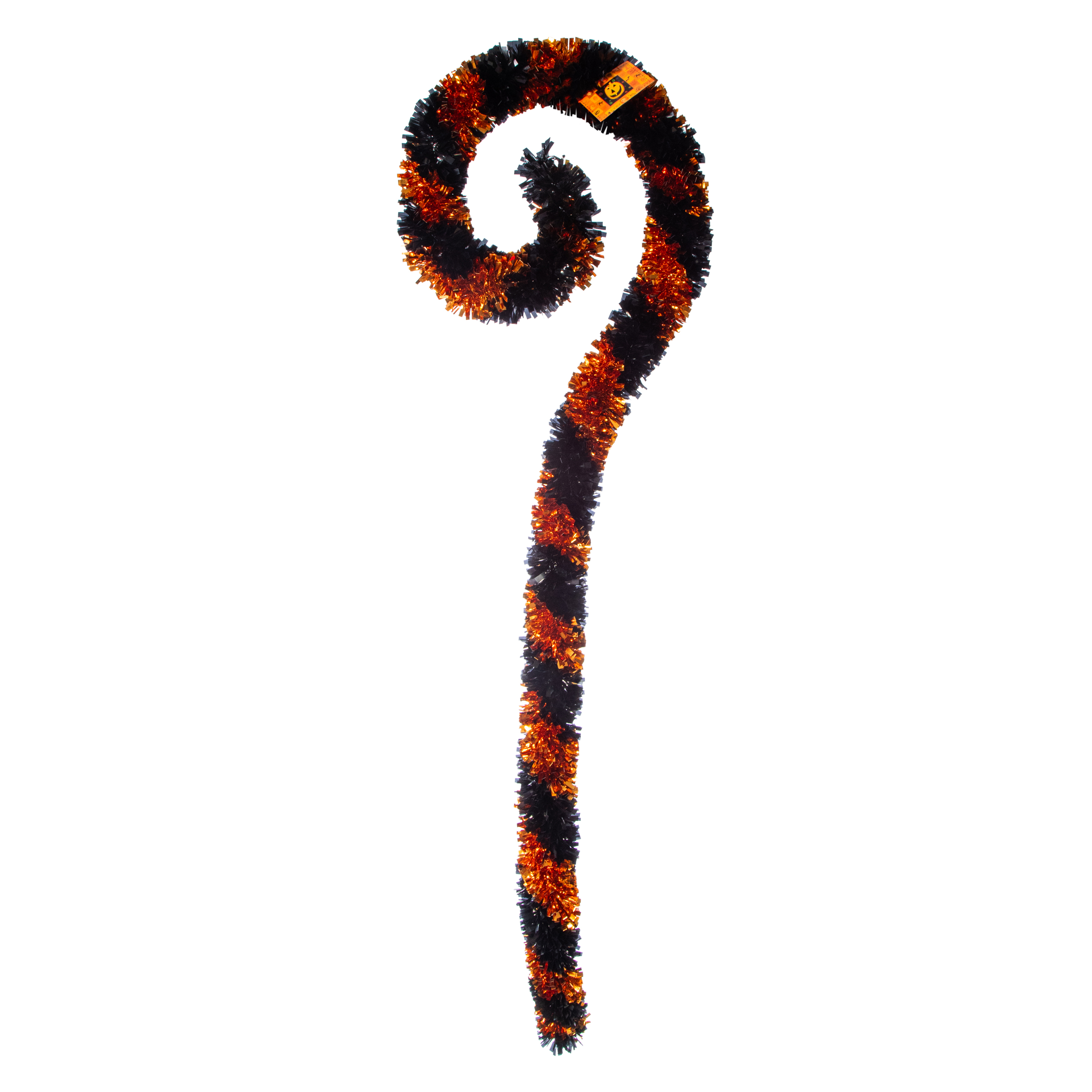 Stripe Tinsel Cane Halloween Decor 48in