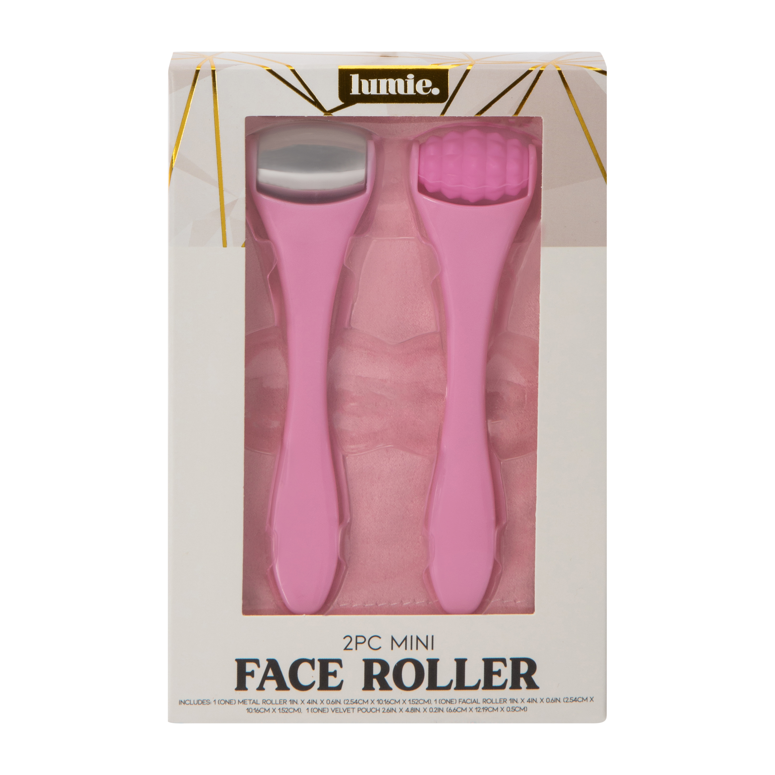 Lumie. Mini Face Roller 2-Pack