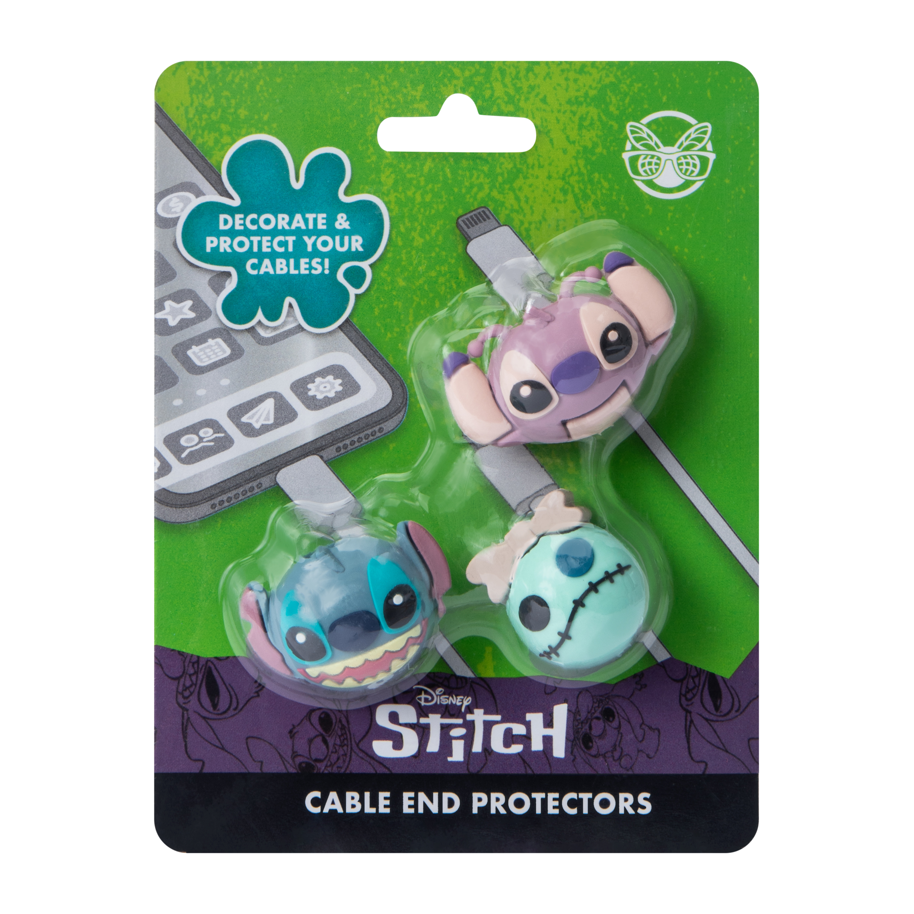 Disney Stitch Cable End Protectors