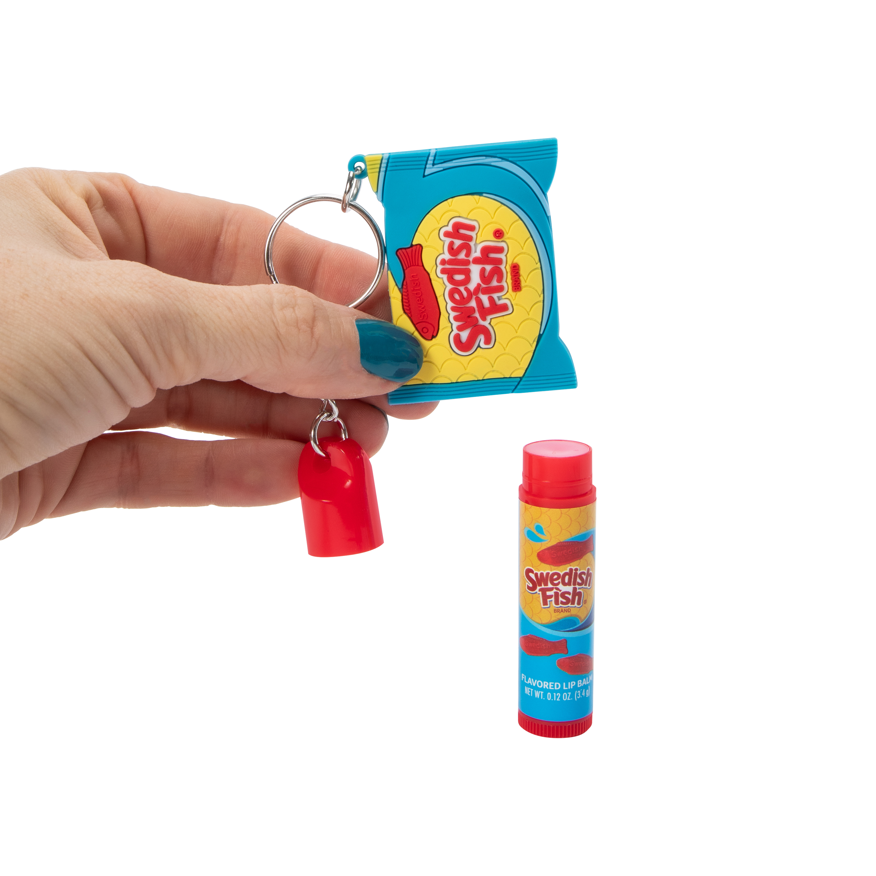 Swedish Fish® Flavored Lip Balm & Keychain 0.12oz