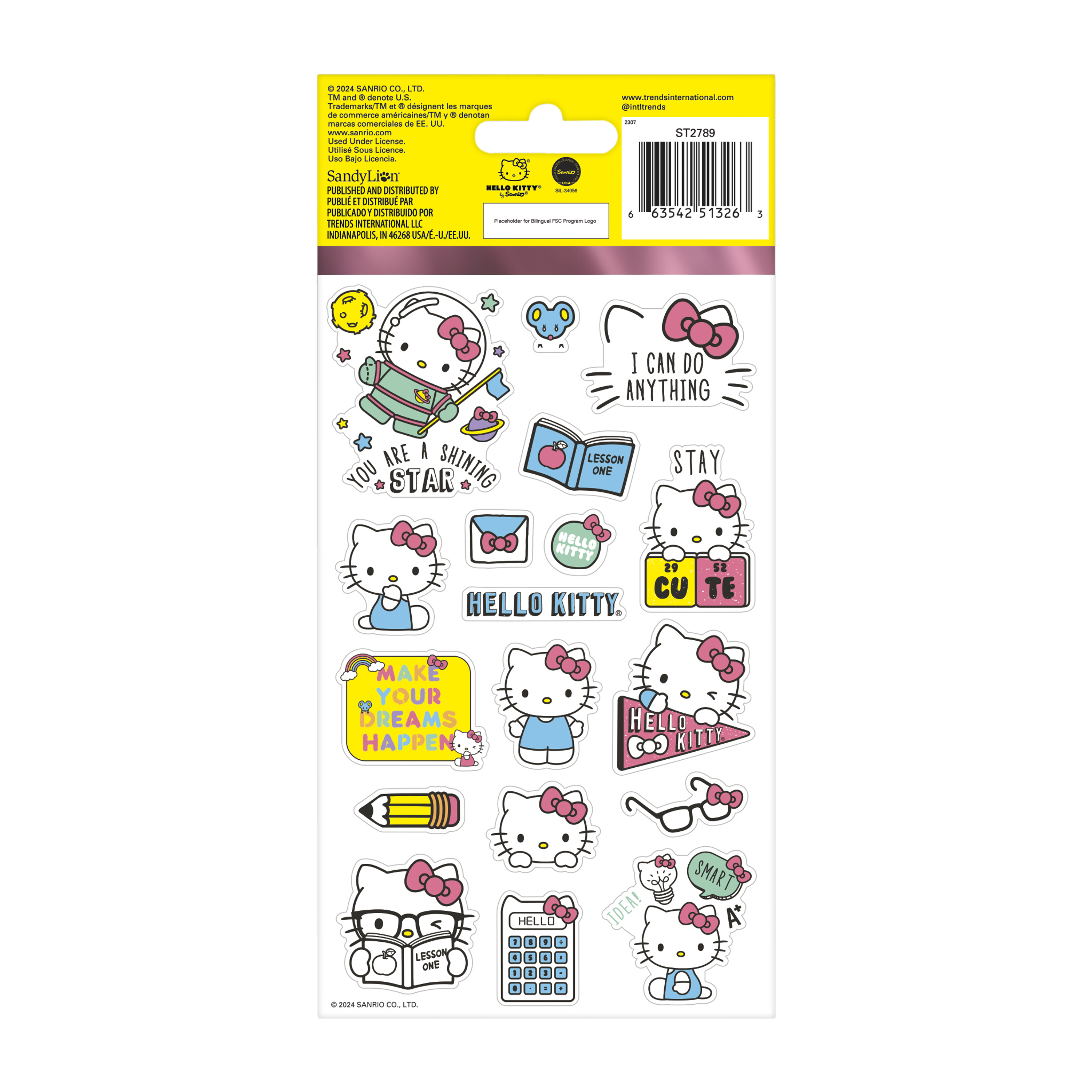 Hello Kitty And Friends® Sticker Sheets 4-Sheets