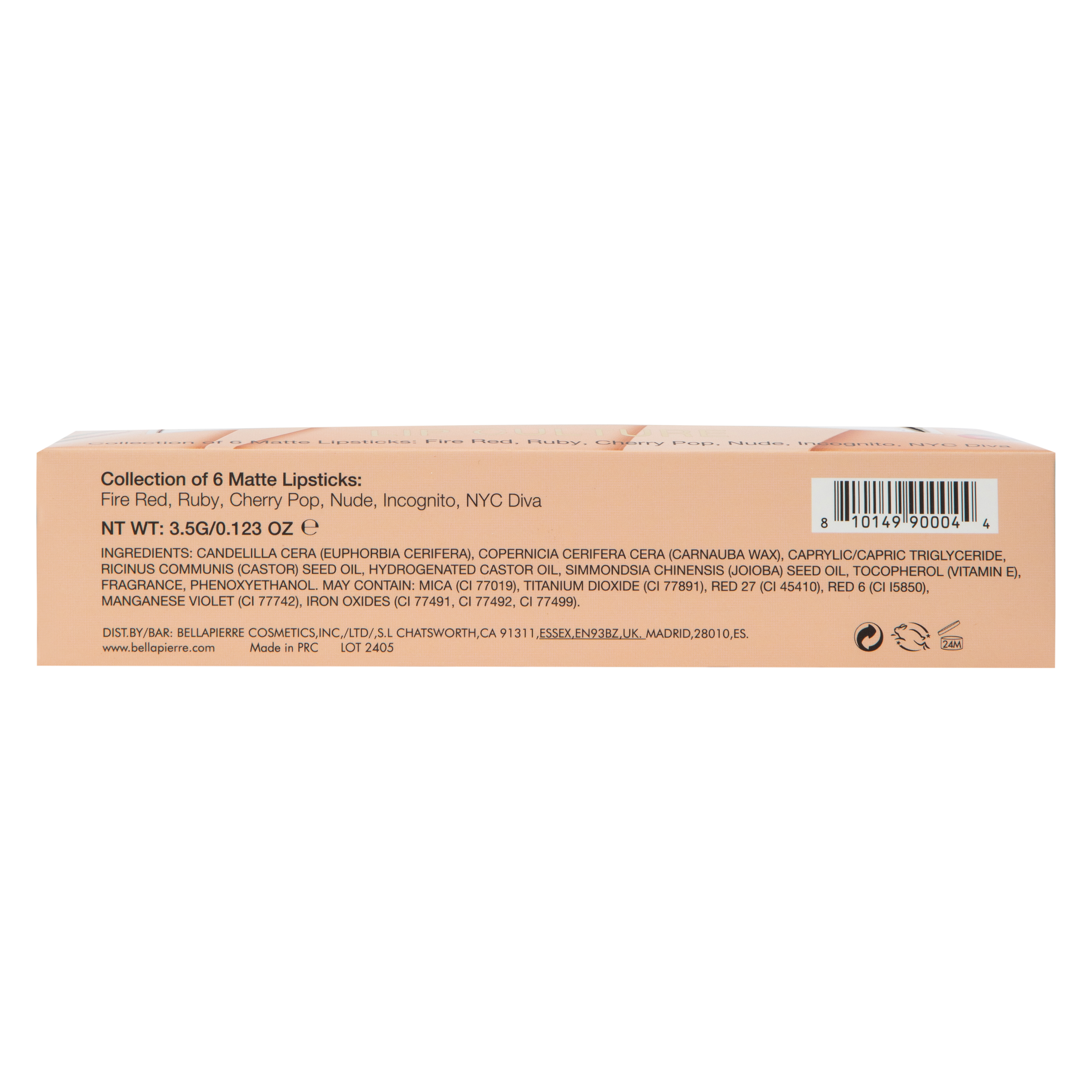 Bellapierre® Cosmetics Lipstick Kit 6-Count