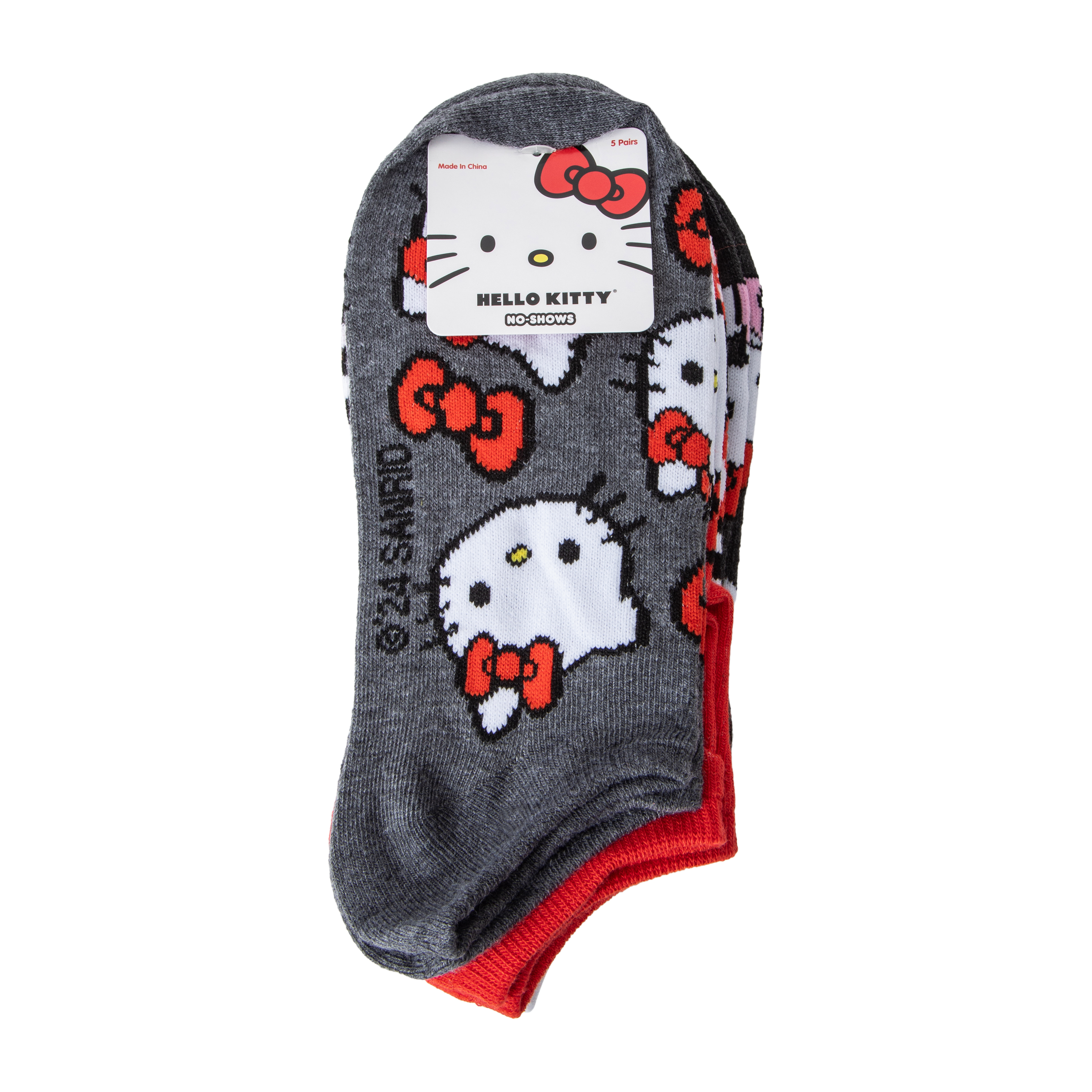 Juniors Hello Kitty® No-Shows 5-Pairs