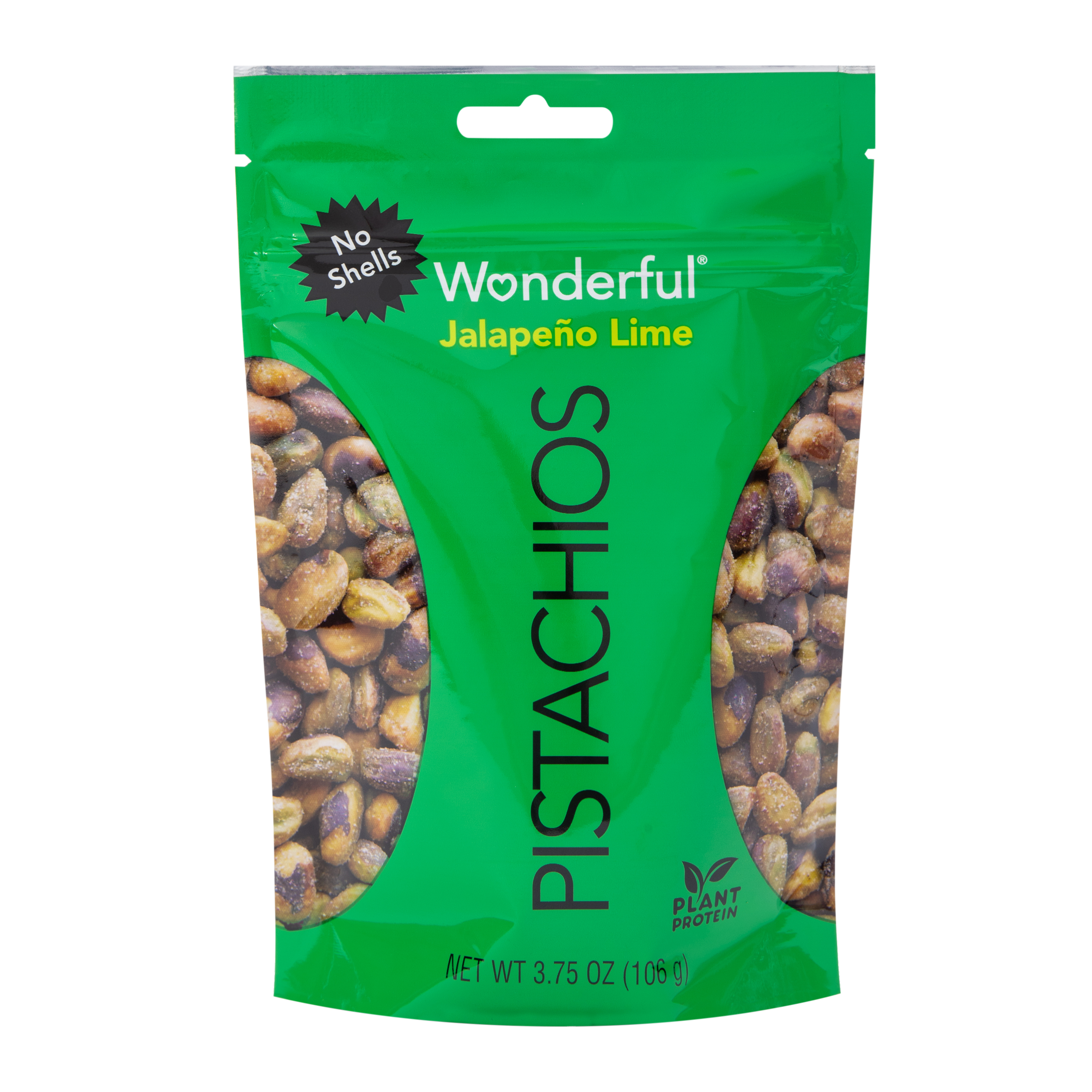 Wonderful® Jalepeno Lime Pistachios 3.75oz - No Shells