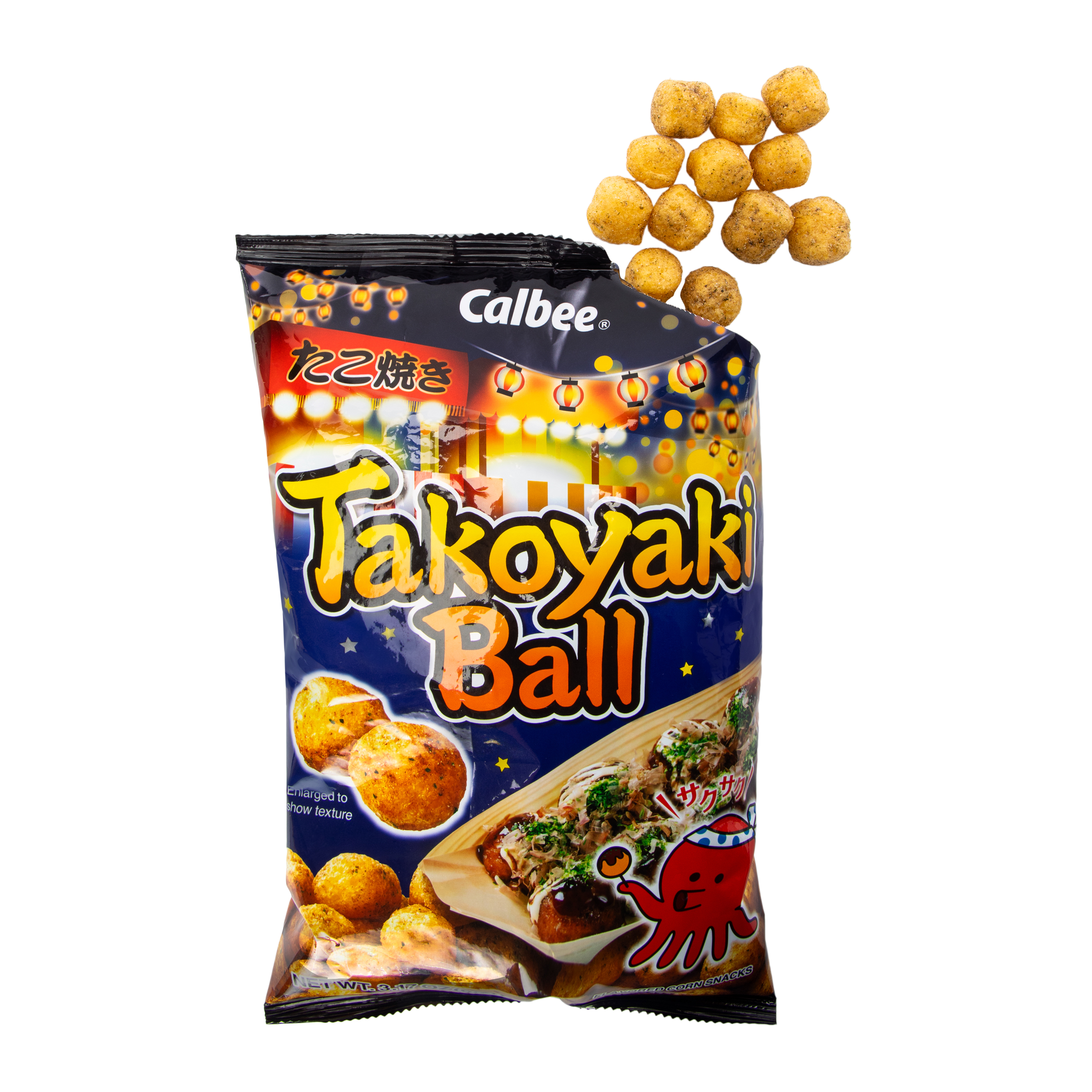 Calbee® Takoyaki Ball Flavored Corn Snacks 3.17oz