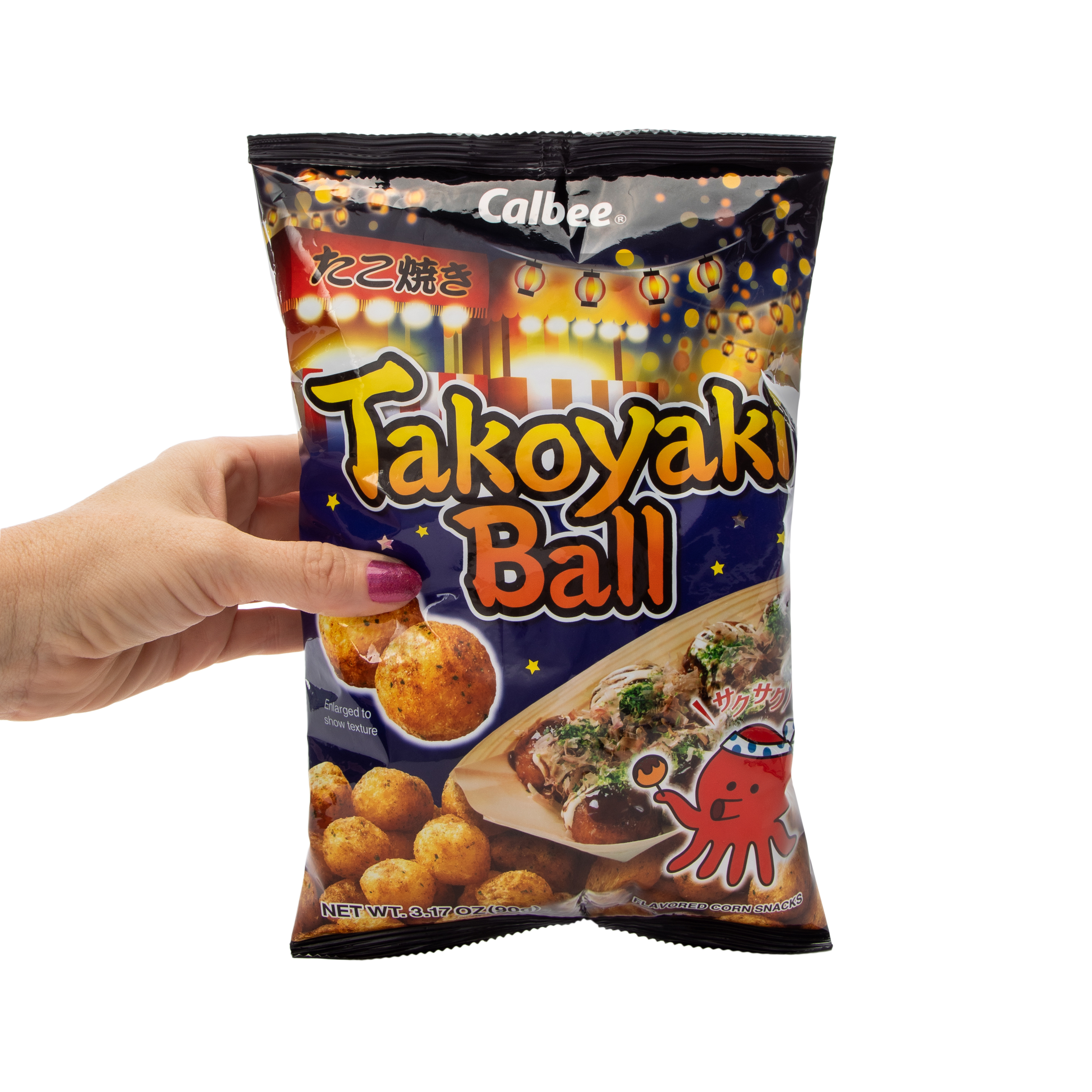 Calbee® Takoyaki Ball Flavored Corn Snacks 3.17oz